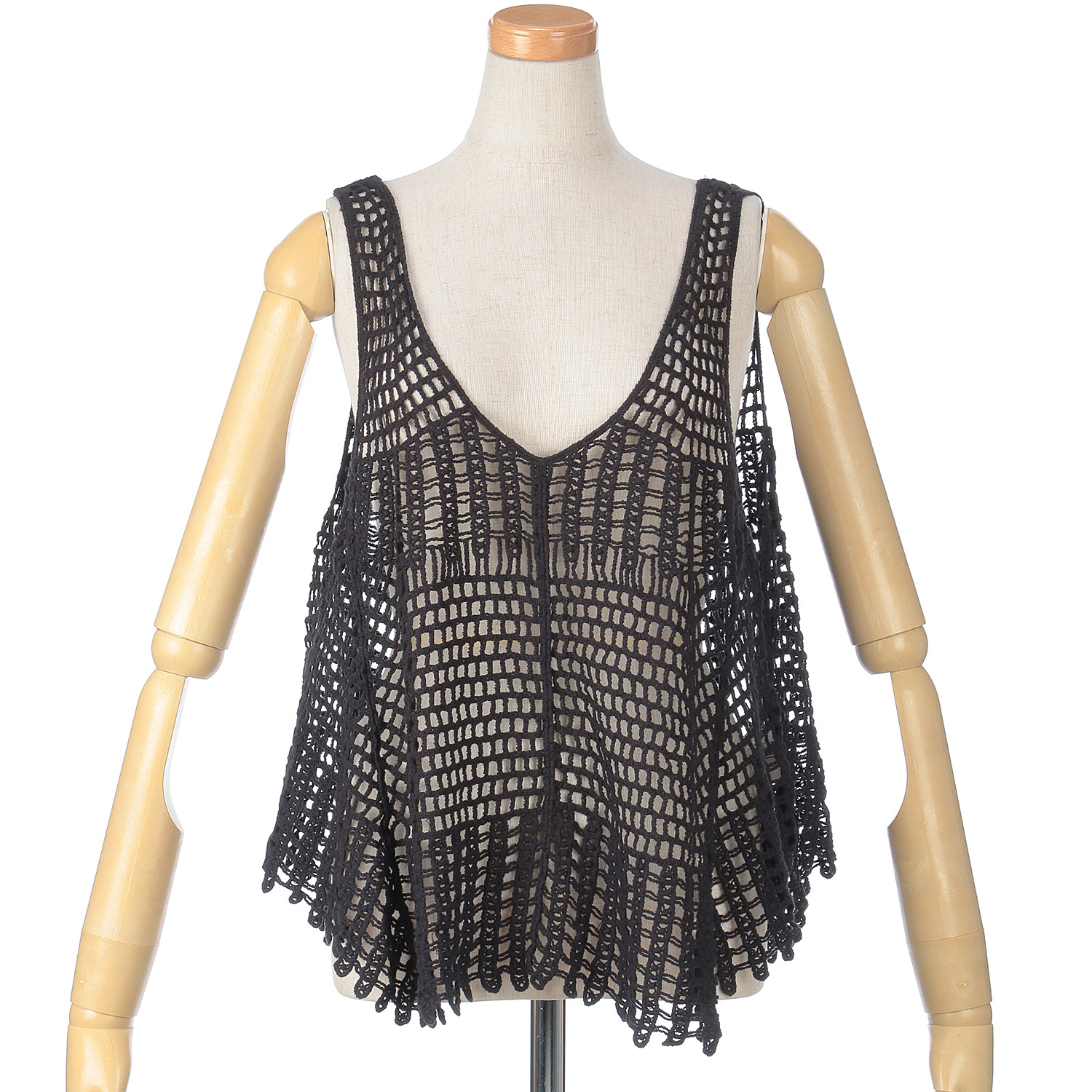 GENTIL かぎ針風レースキャミソール - 画像1