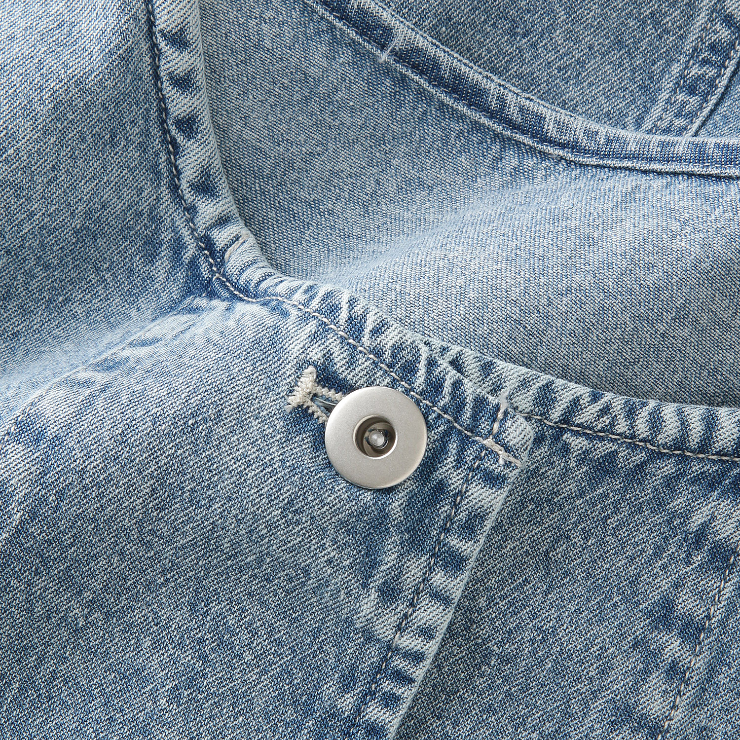 【Insta Live】le colis  6．5ozデニムノーカラージャケット - 画像8