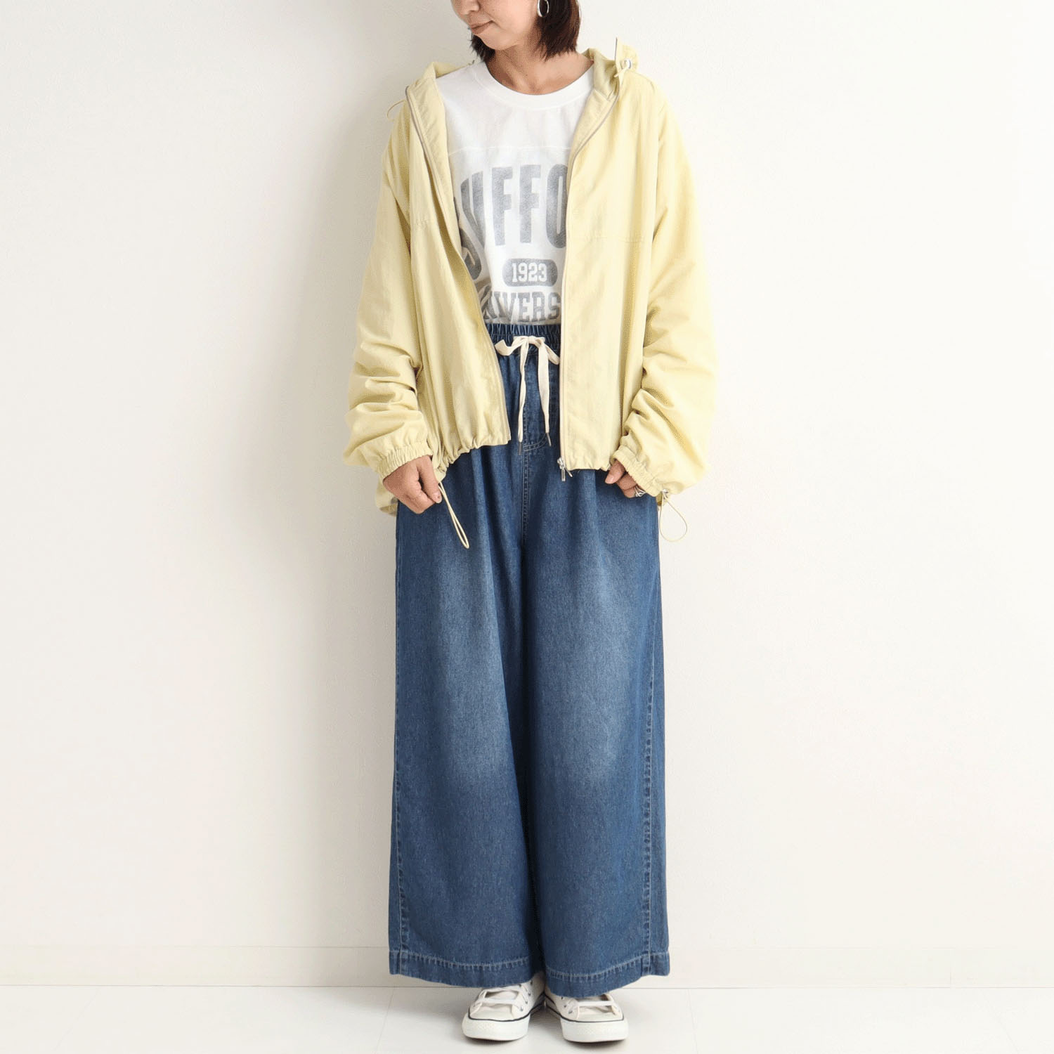 【Insta Live】le colis  ワッシャーナイロンラグランブルゾン - 画像5