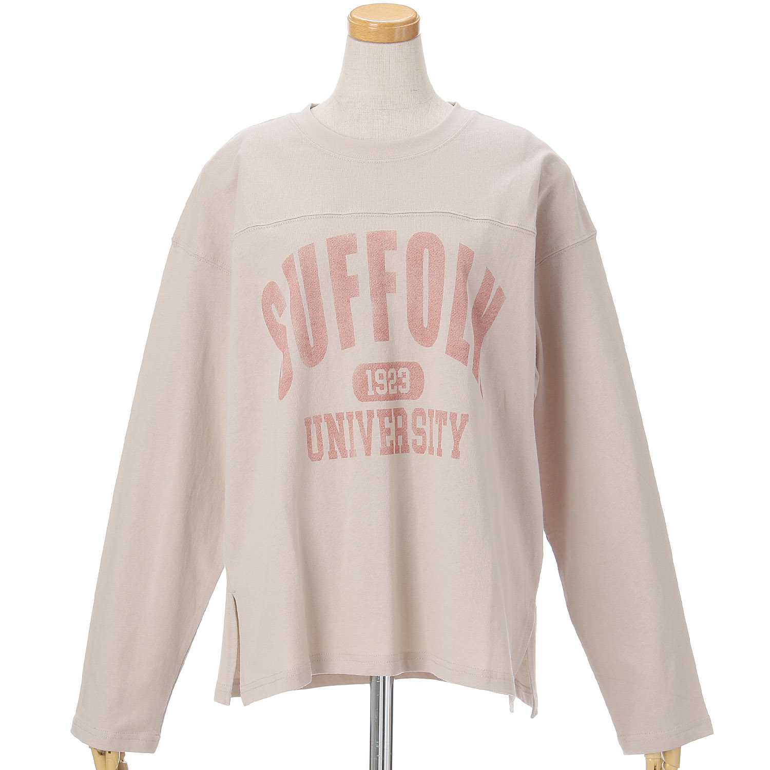 【Insta Live】le colis  OE天竺フットボールロゴTEE - 画像3