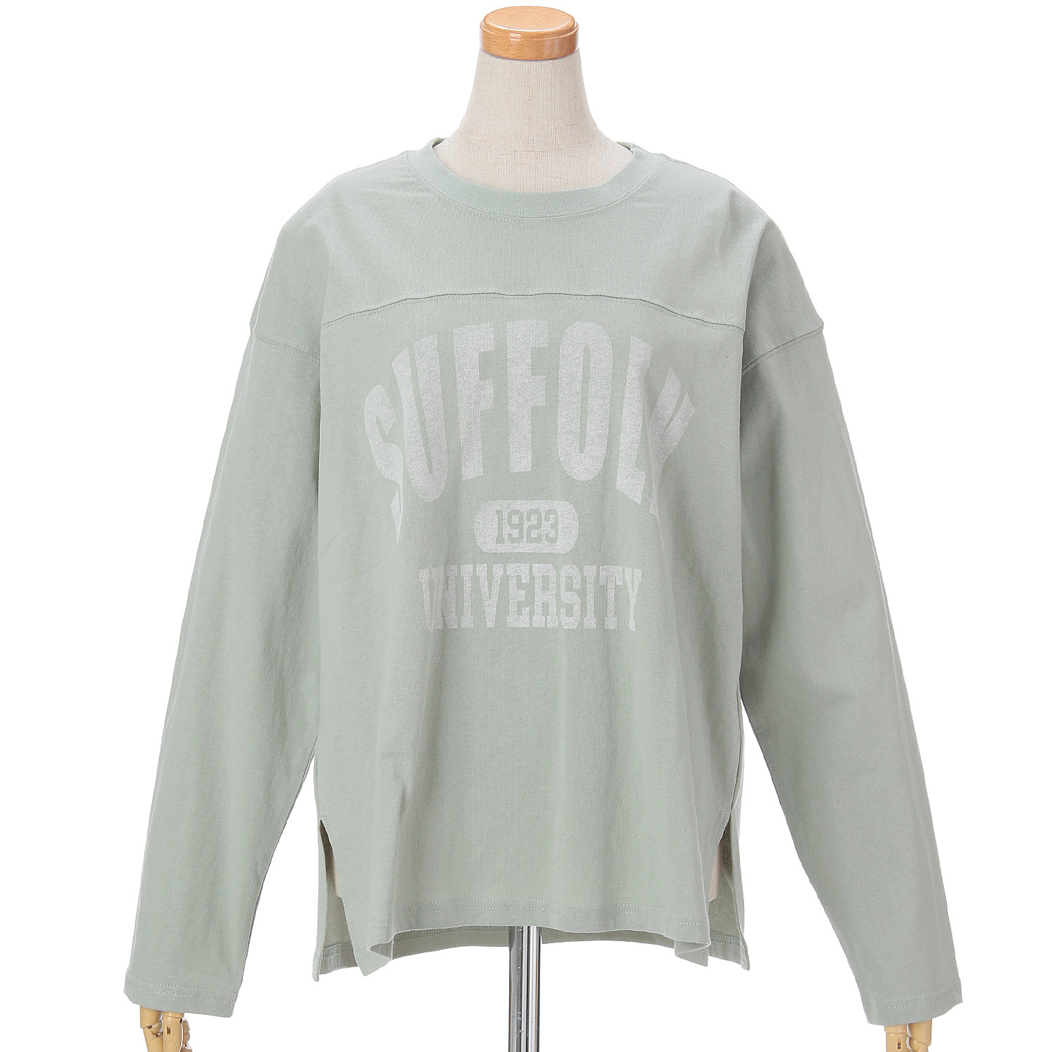 【Insta Live】le colis  OE天竺フットボールロゴTEE - 画像7