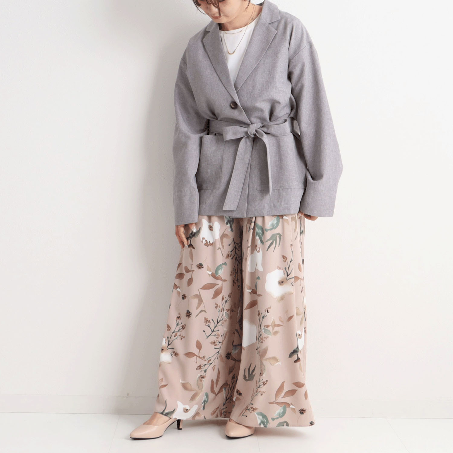 【Insta Live】MAFRAIS 麻ライクベルト付きジャケット - 画像3