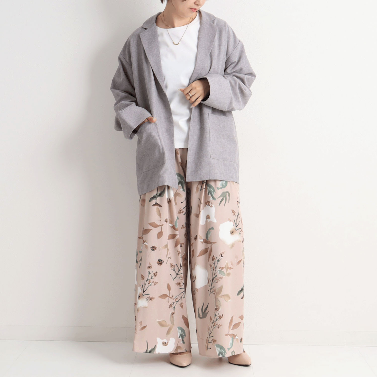 【Insta Live】MAFRAIS 麻ライクベルト付きジャケット - 画像4