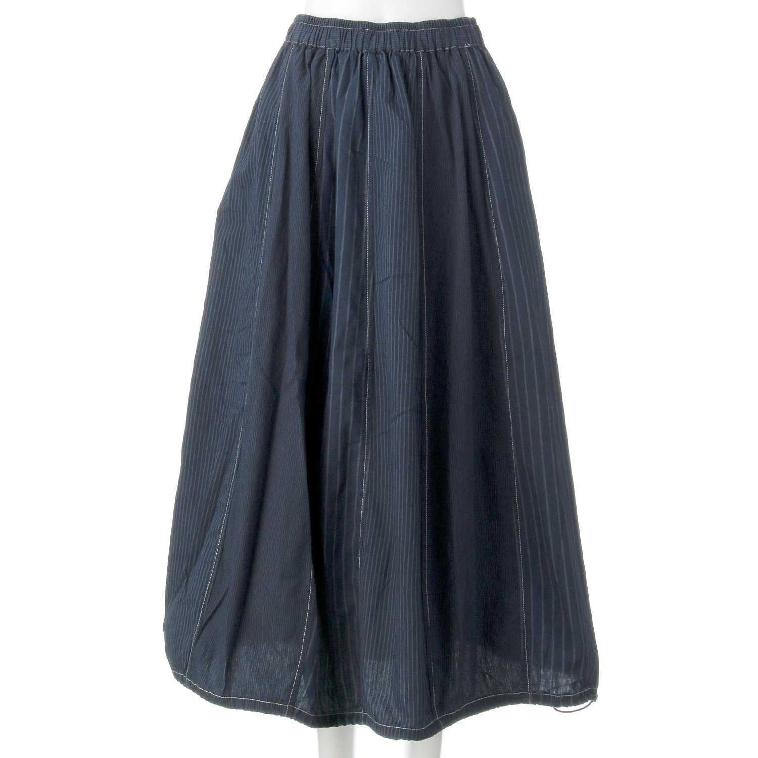 GENTIL ストライプデニムコクーンスカート