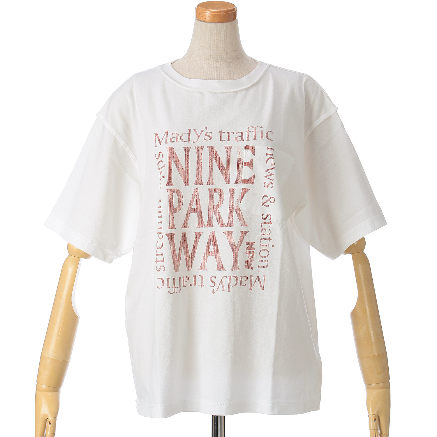 GENTIL リメイク風胸ポケロゴTee - 画像1