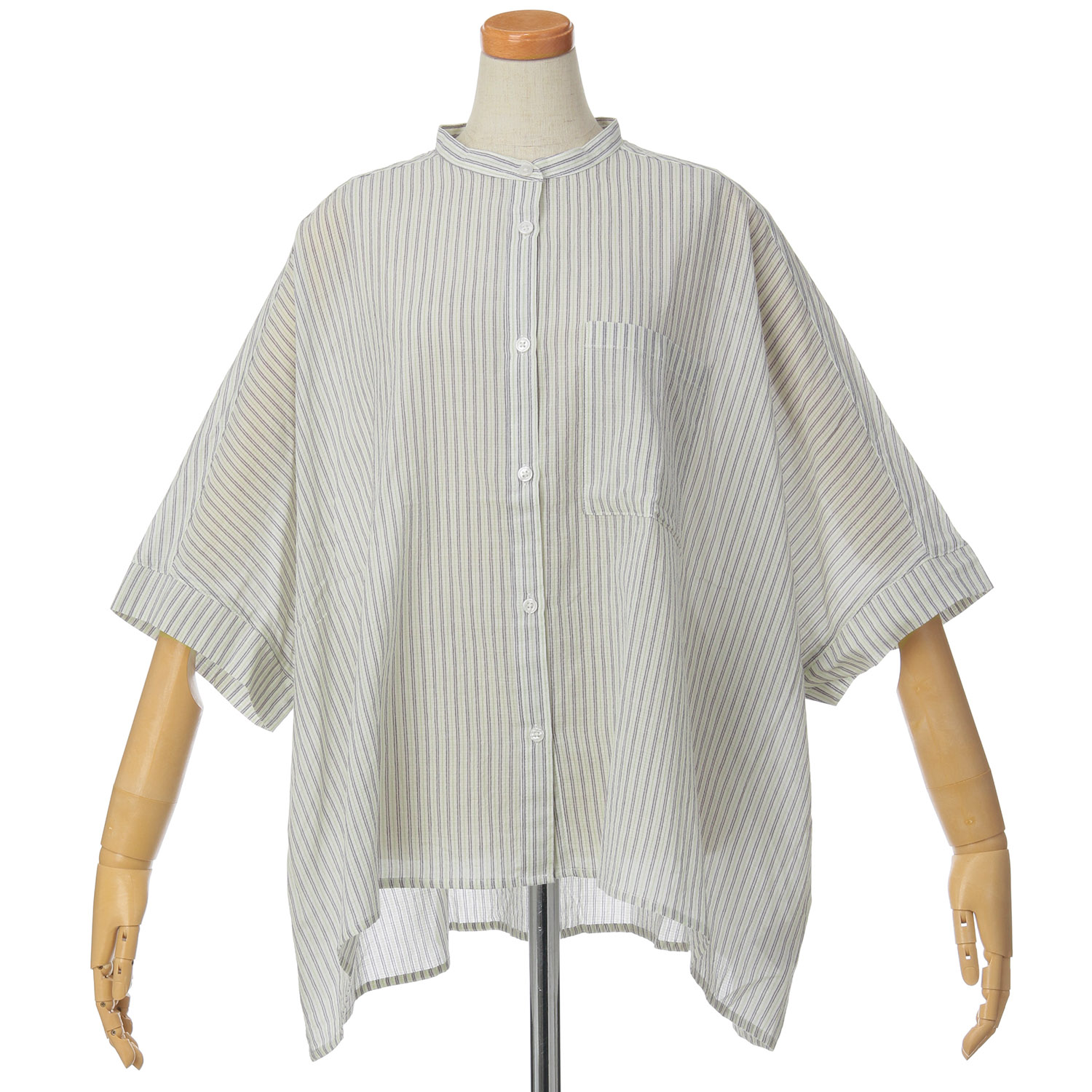 le colis ラティスボイルドルマンシャツ5分袖 - 画像1