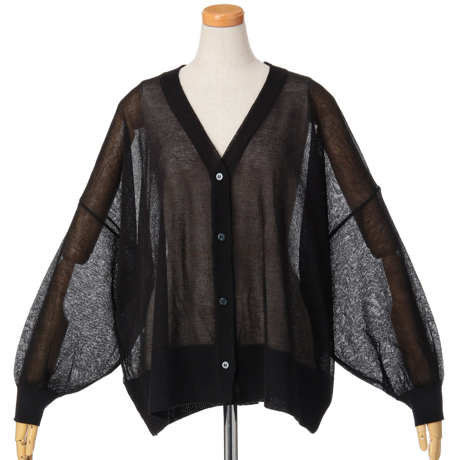 le colis シャリシャリシアーロゴ刺繍ワイドカーデ - 画像4