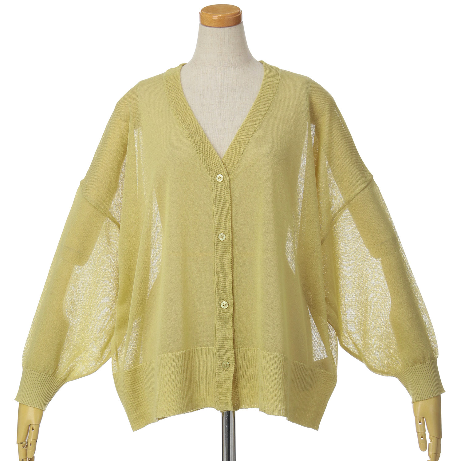 le colis シャリシャリシアーロゴ刺繍ワイドカーデ - 画像1