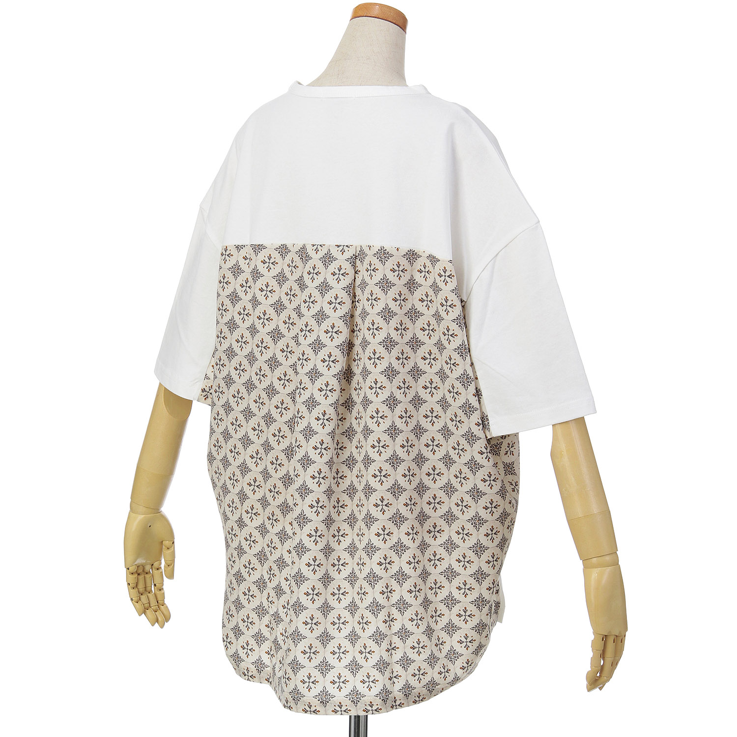 le colis ドライタッチ天竺後ろ切替えTEE6分袖 - 画像5