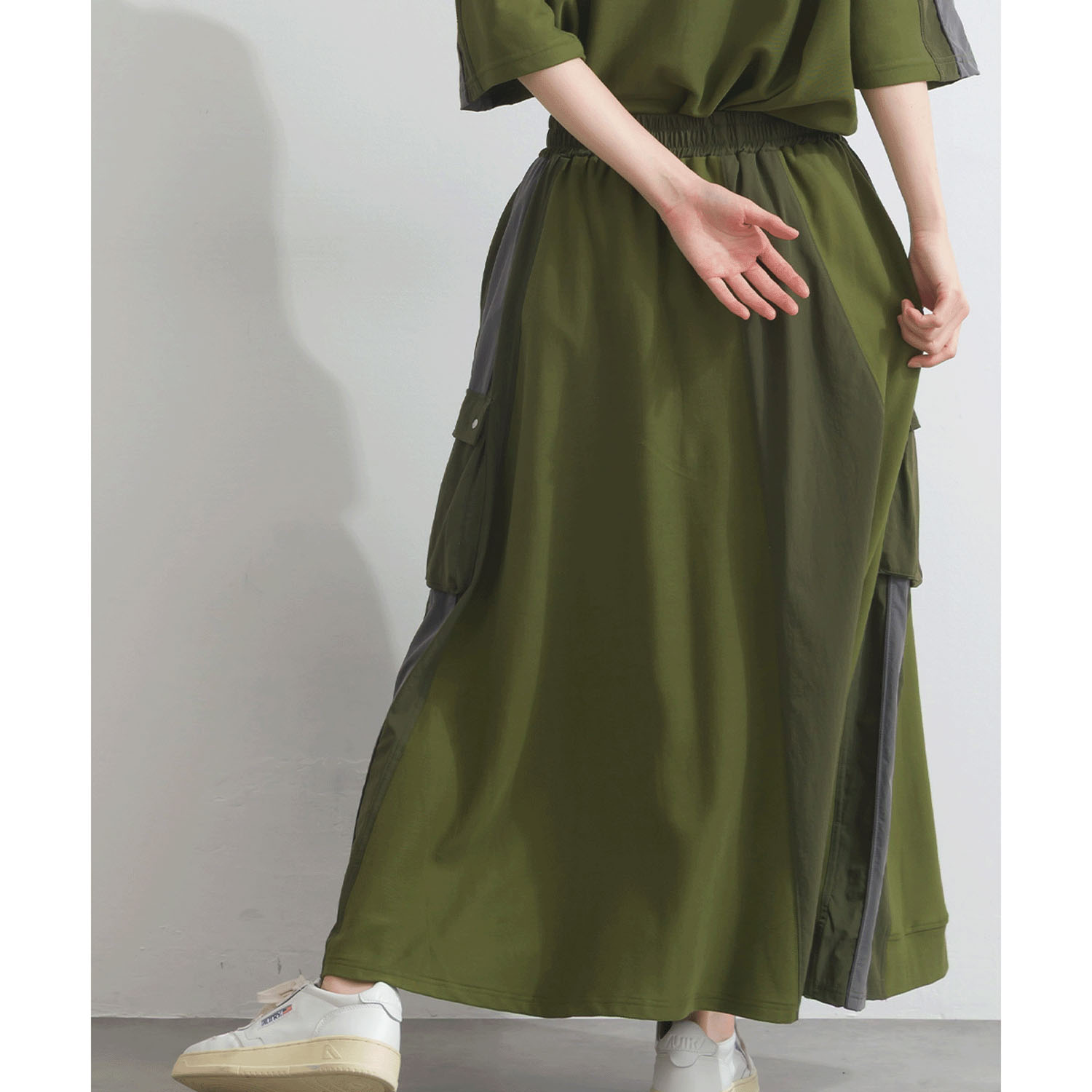 【ETONET限定】 iriey 配色ラインスカート - 画像19