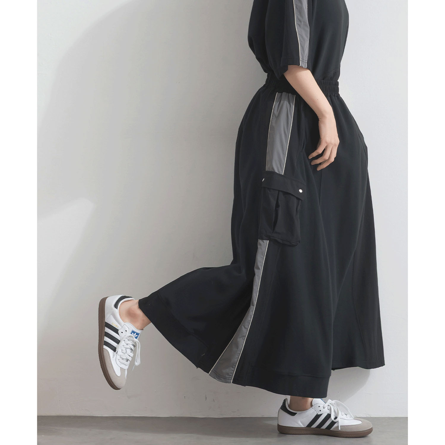 【ETONET限定】 iriey 配色ラインスカート - 画像10