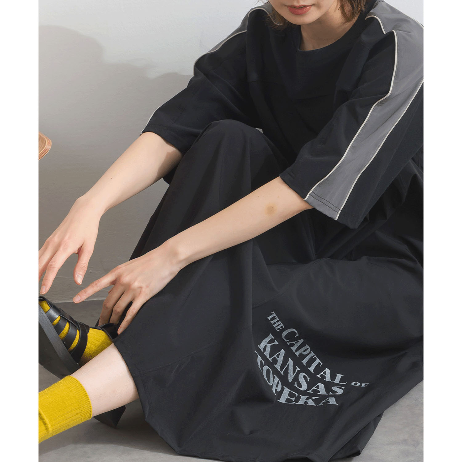 【ETONET限定】 iriey 配色ラインワンピース - 画像13