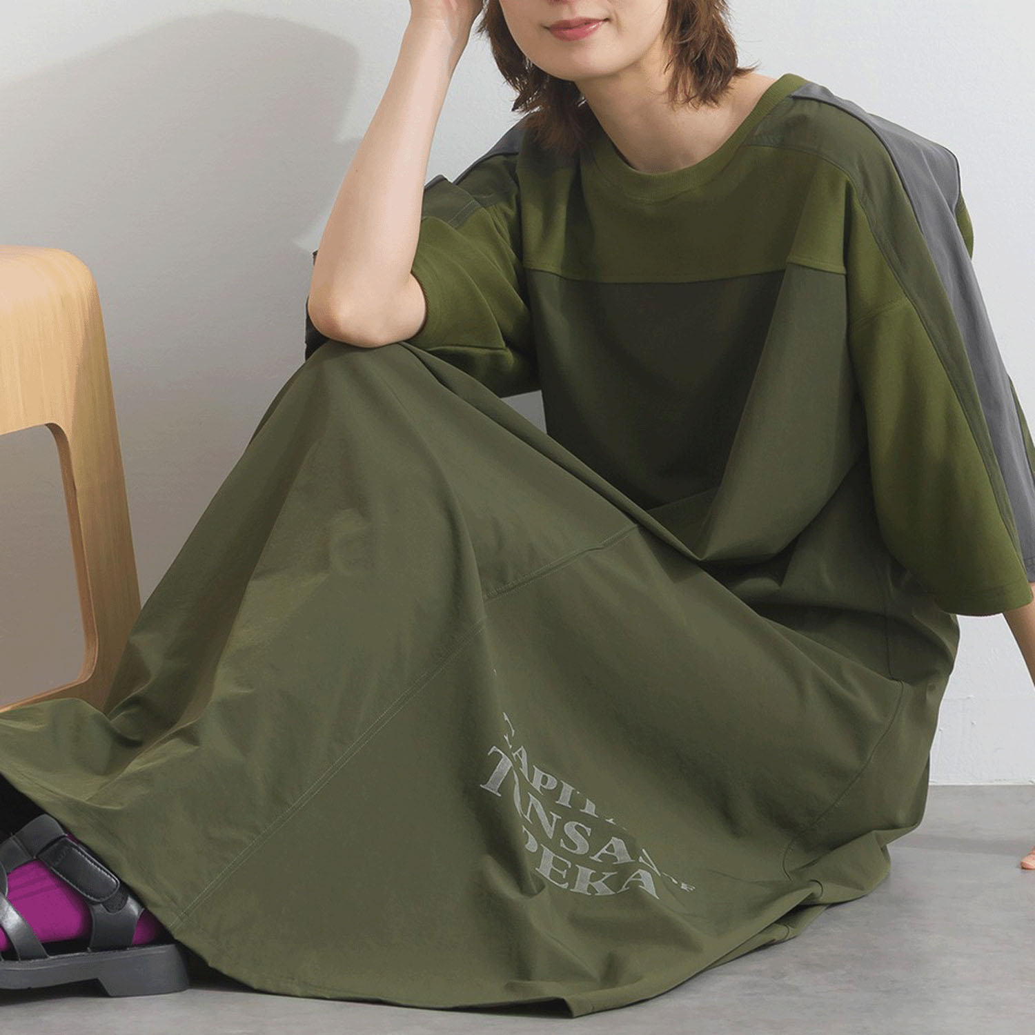 【ETONET限定】 iriey 配色ラインワンピース - 画像14