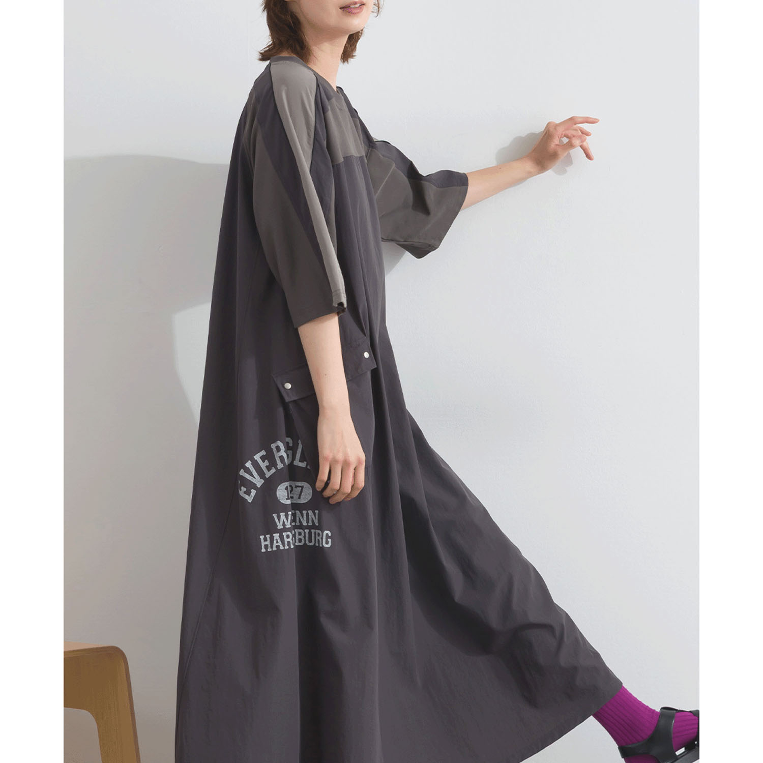 【ETONET限定】 iriey 配色ラインワンピース - 画像6