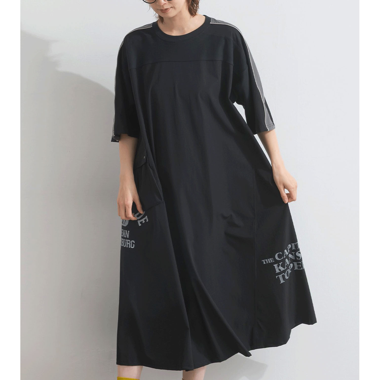 【ETONET限定】 iriey 配色ラインワンピース - 画像9