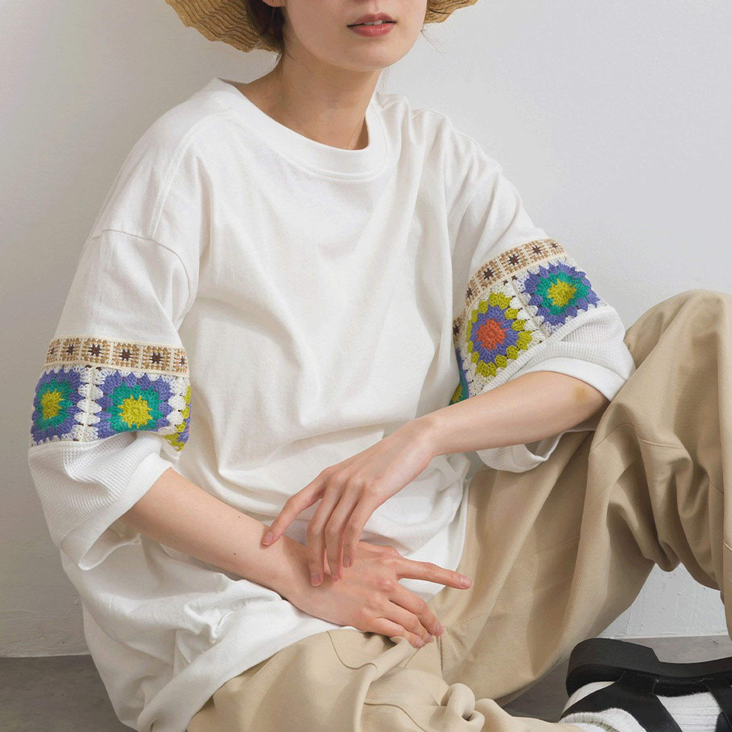 【ETONET限定】 iriey クロシェモチーフプルオーバー - 画像17