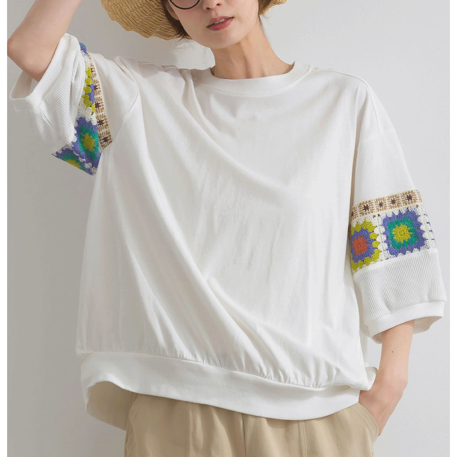 【ETONET限定】 iriey クロシェモチーフプルオーバー - 画像18