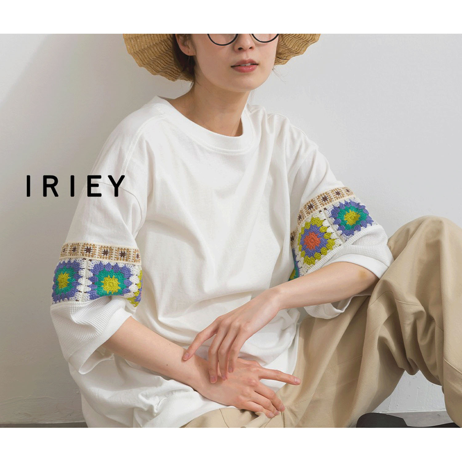 【ETONET限定】 iriey クロシェモチーフプルオーバー
