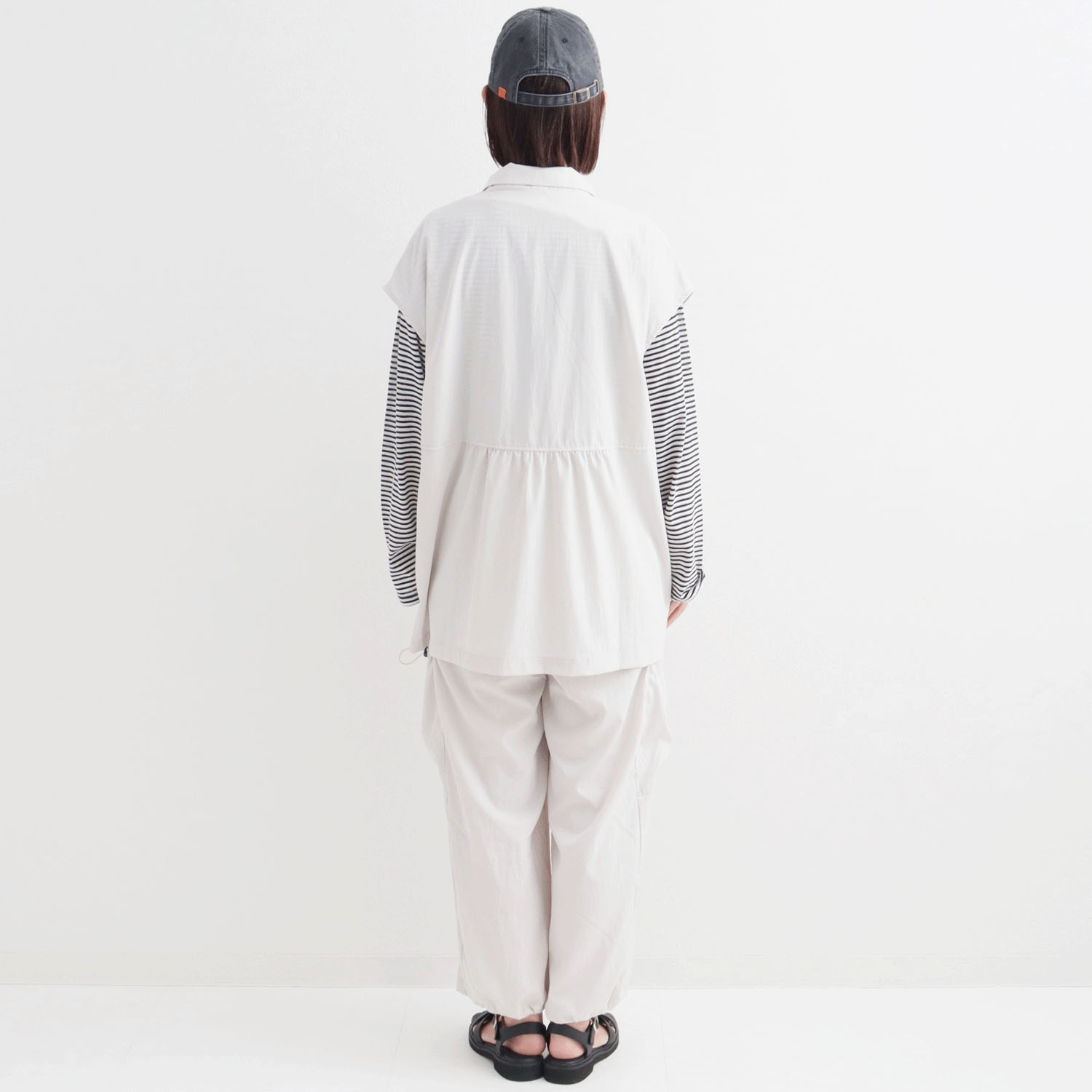 le colis ナイロンヴィンテージテーラーベスト - 画像3