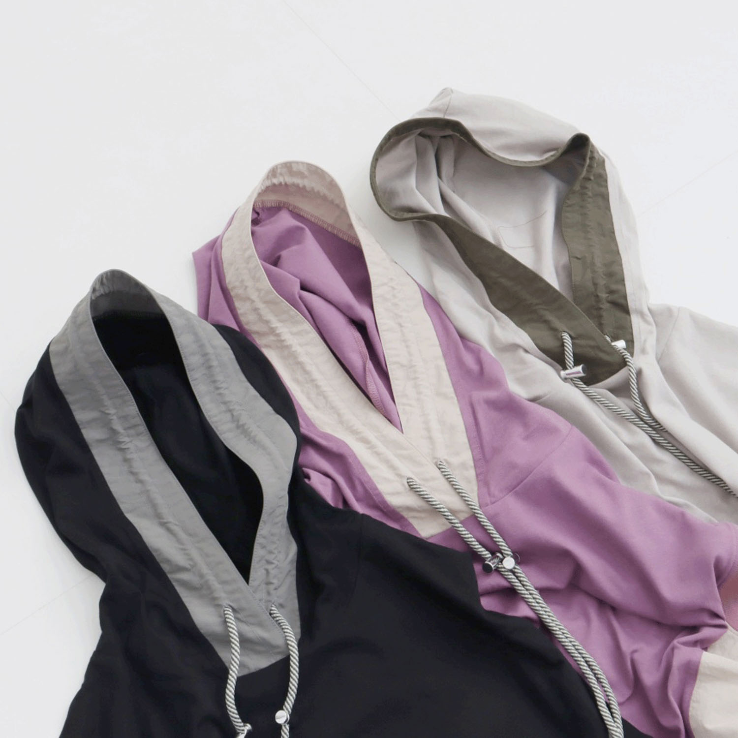 le colis ナイロン切替パーカー - 画像2