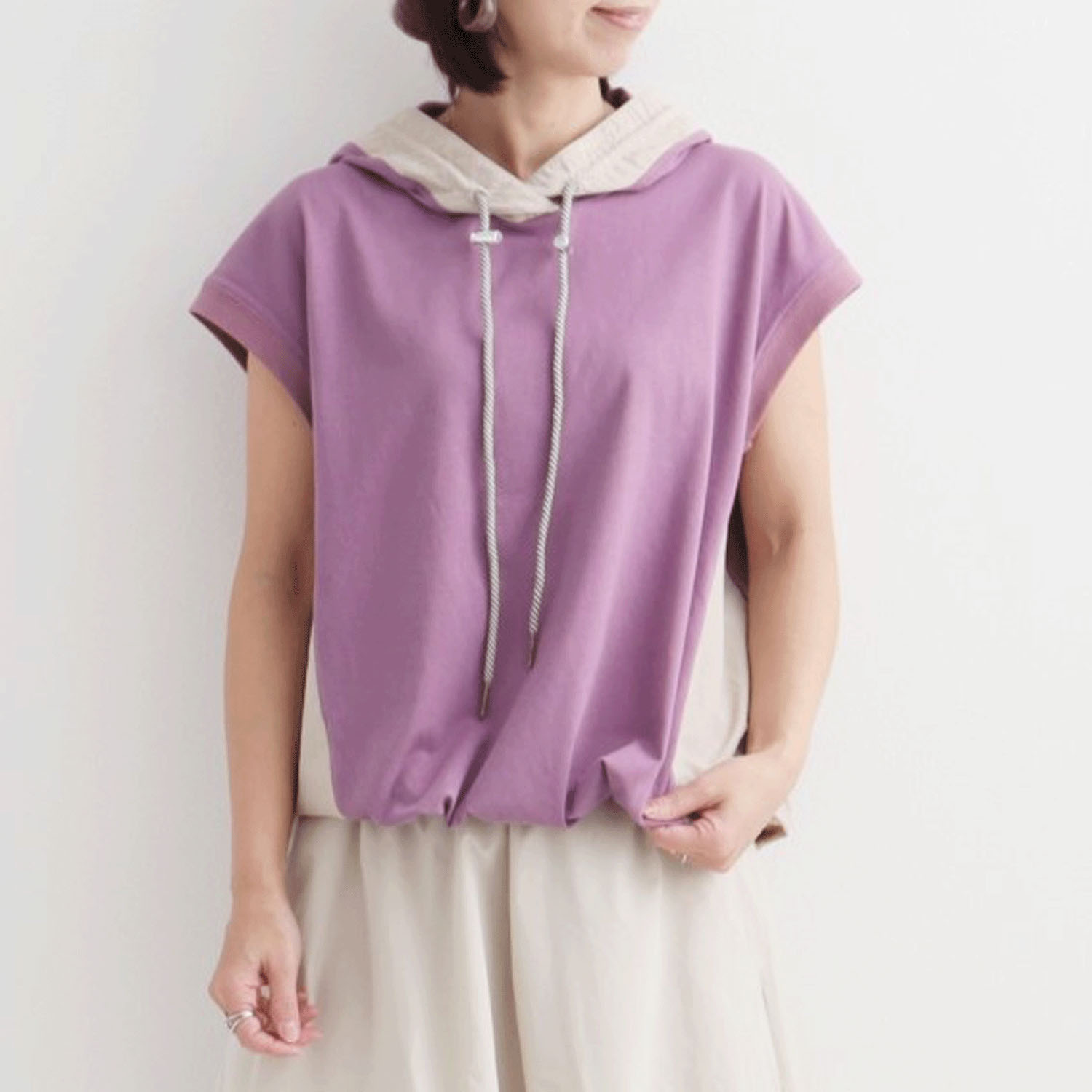 le colis ナイロン切替パーカー - 画像1