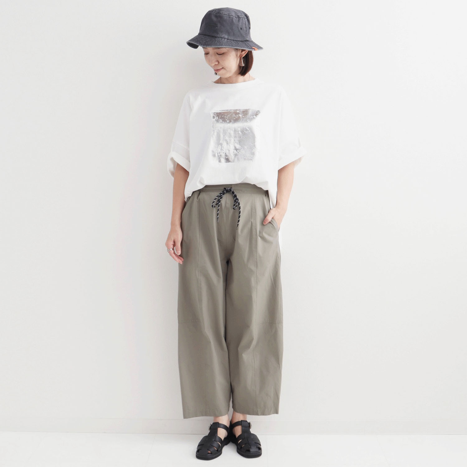 le colis ドライタッチワイドロゴTEE 接触冷感 - 画像4