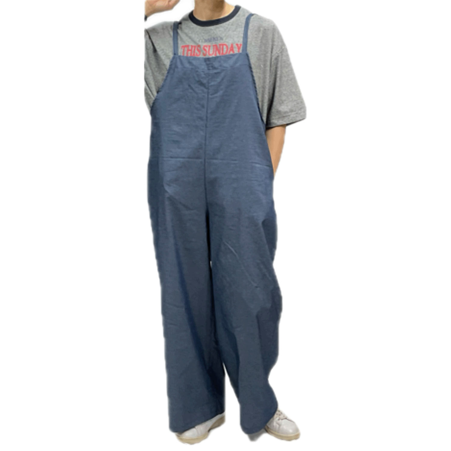 GENTIL ライトデニムサロペット - 画像5