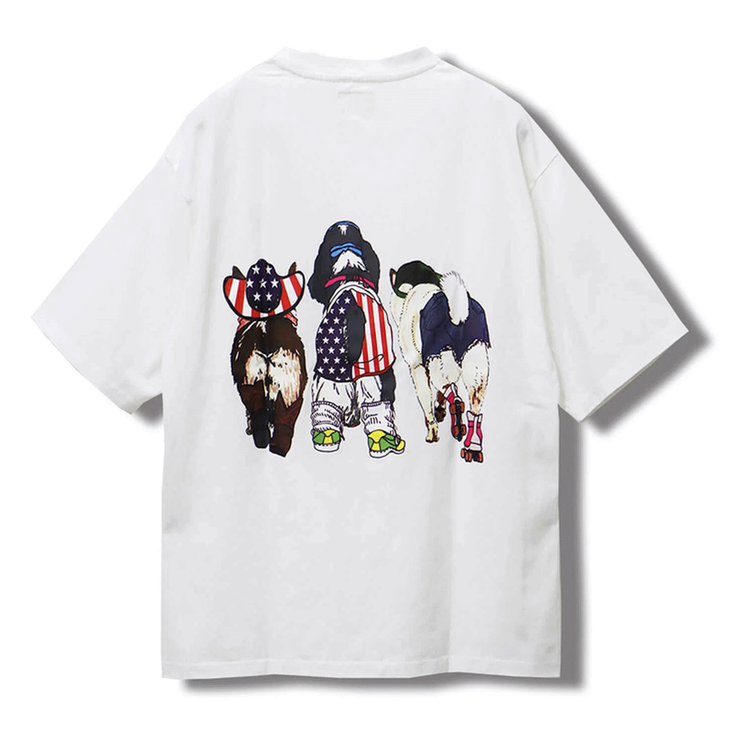 【Insta Live】CORISCO Animal Village 前後プリントイヌTシャツ - 画像4