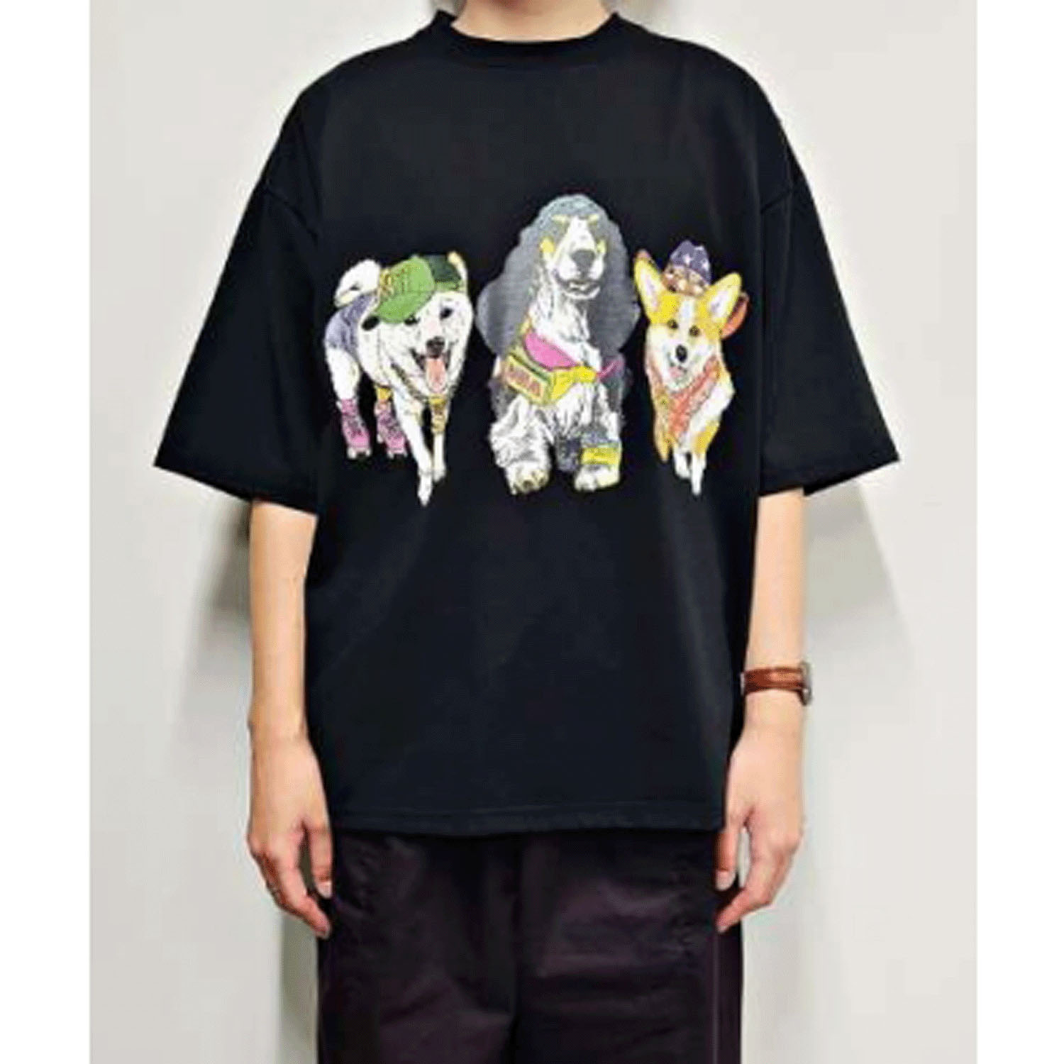 【Insta Live】CORISCO Animal Village 前後プリントイヌTシャツ - 画像1