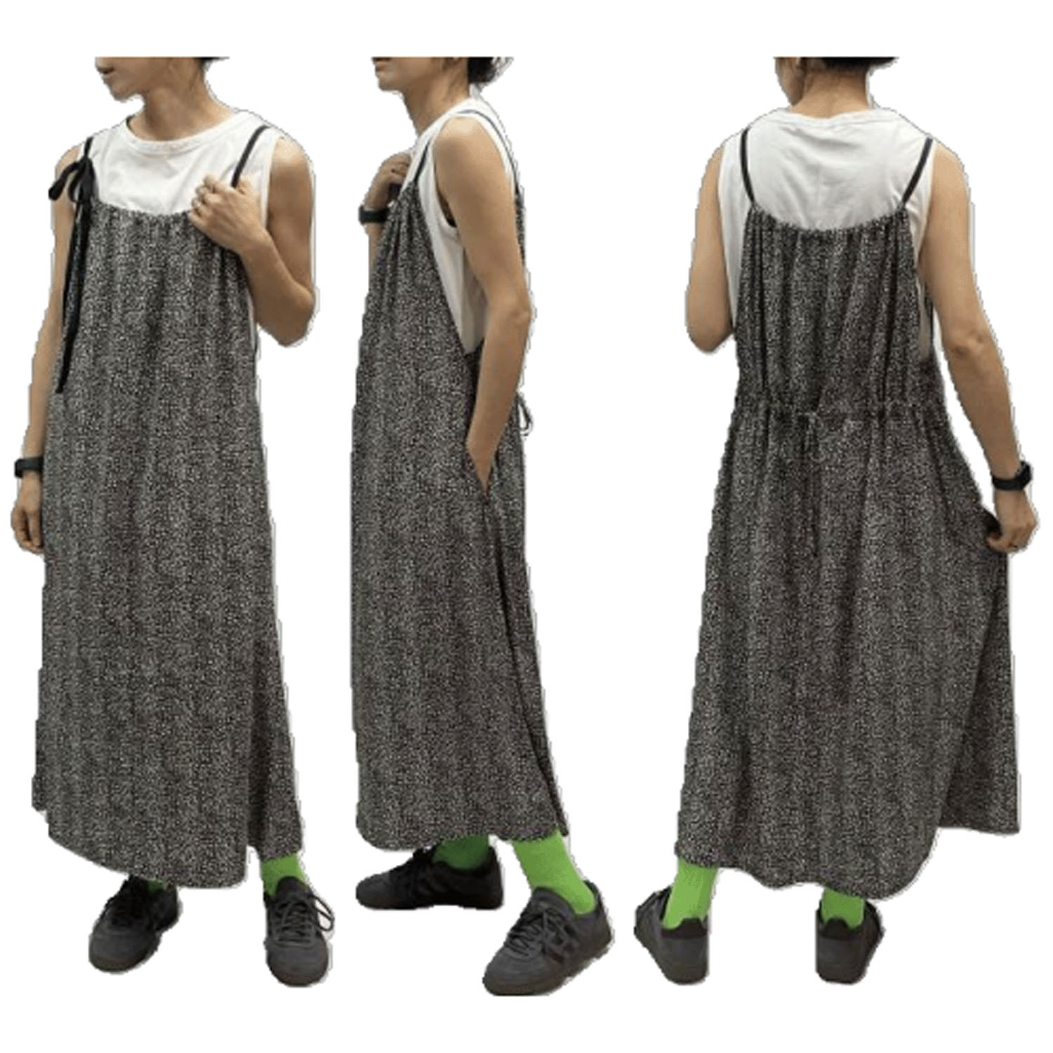 【InstaLive】GENTIL デニムと小花柄の前後2WAYジャンスカ - 画像4