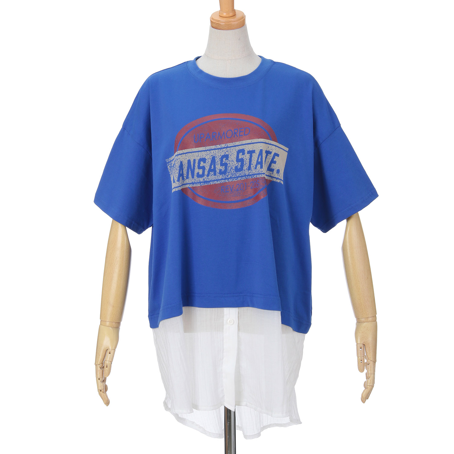 GENTIL シャツレイヤード風プリントT - 画像13