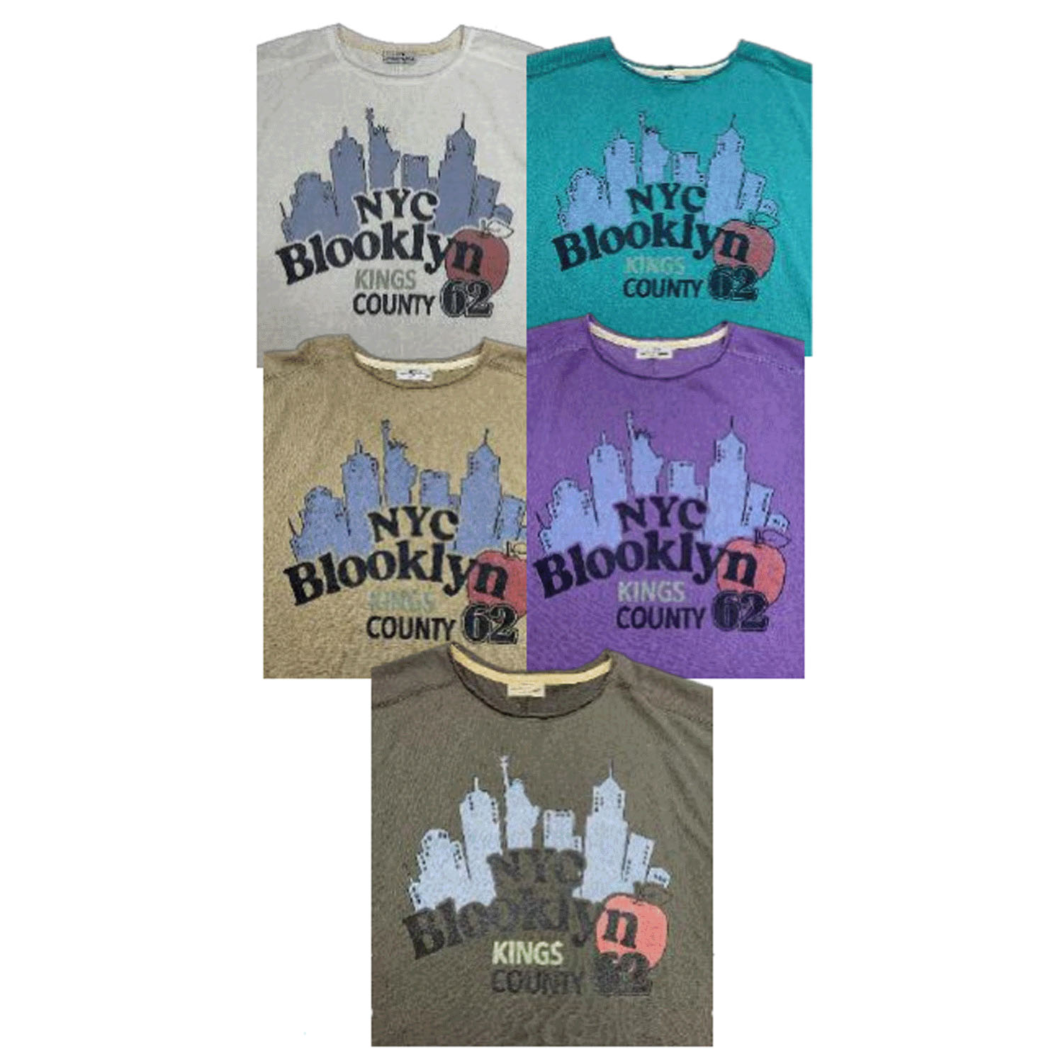 GENTIL 麻タッチ天竺ロールネックプリントTee - 画像4