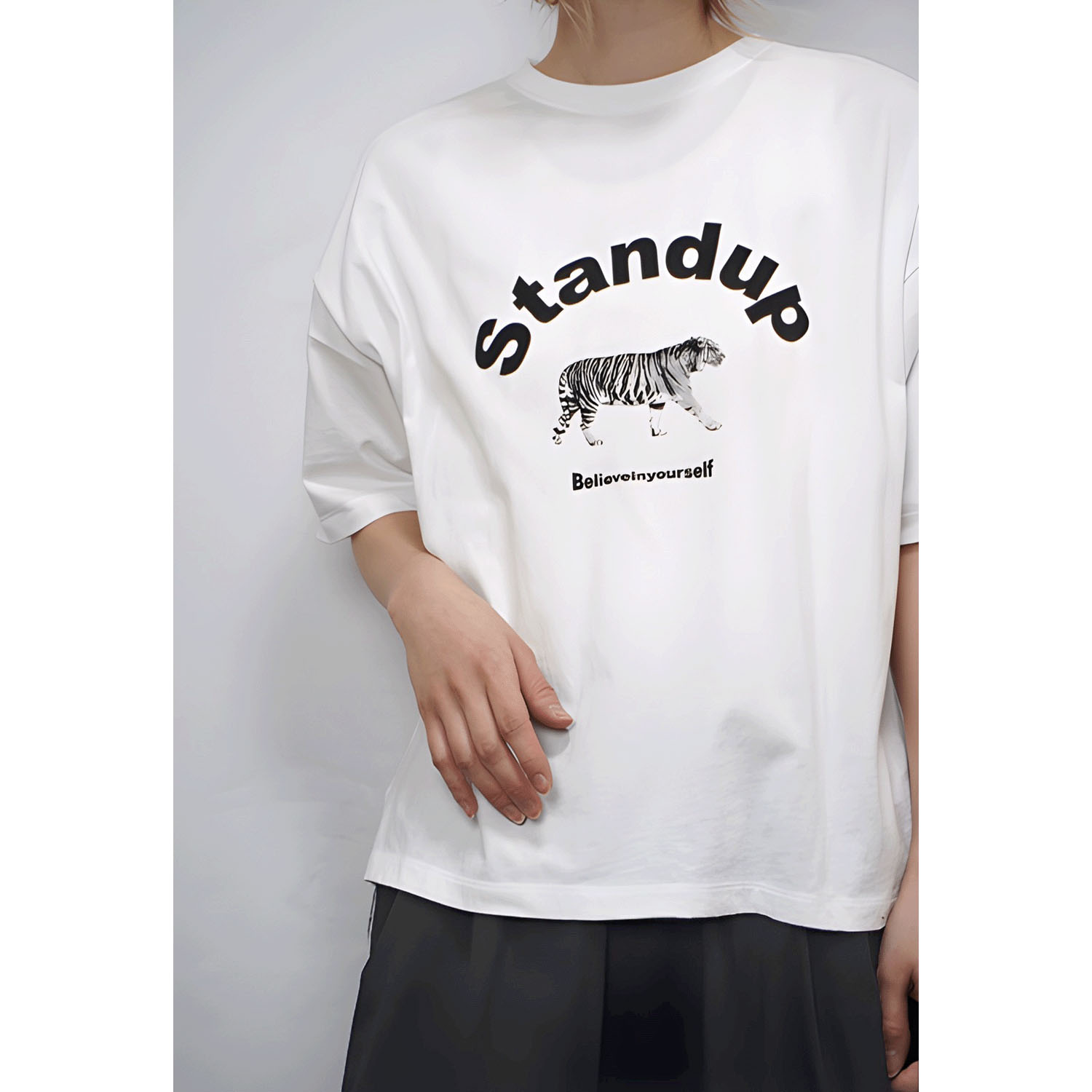 【ETONET限定】fu－dueka：： 6分袖プリントTee - 画像8