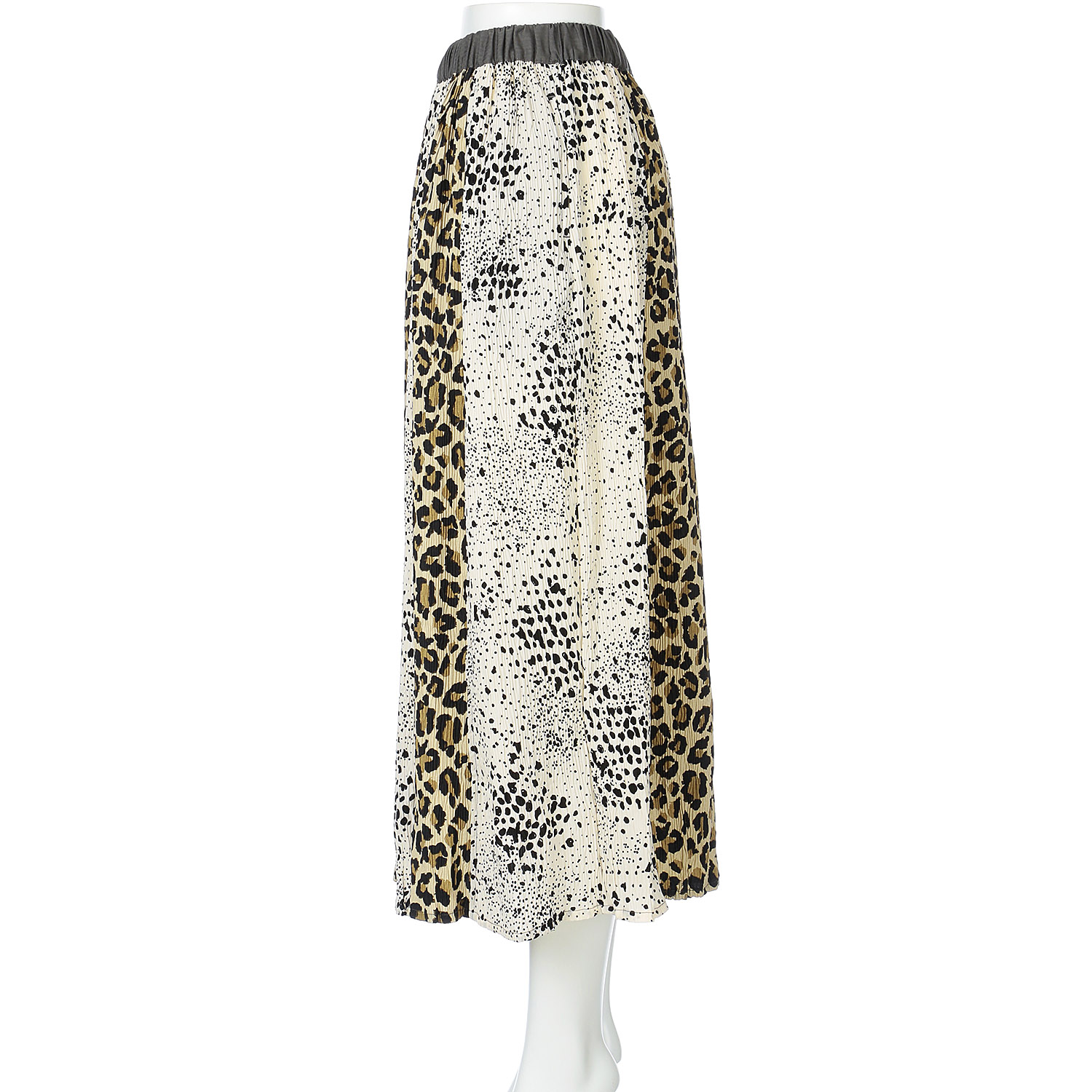 【Insta Live】GENTIL レオパード柄切替スカート - 画像4