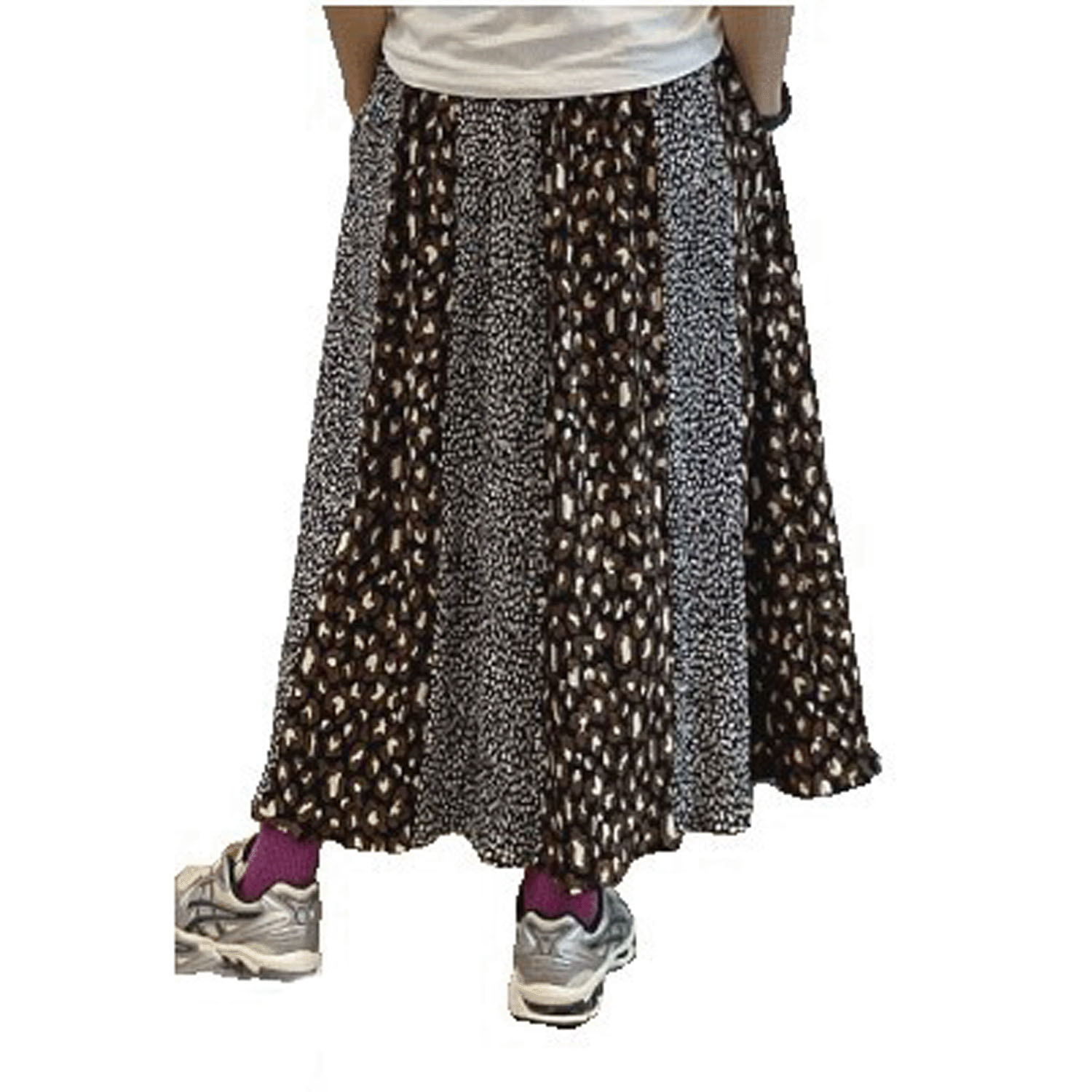 【Insta Live】GENTIL レオパード柄切替スカート - 画像10