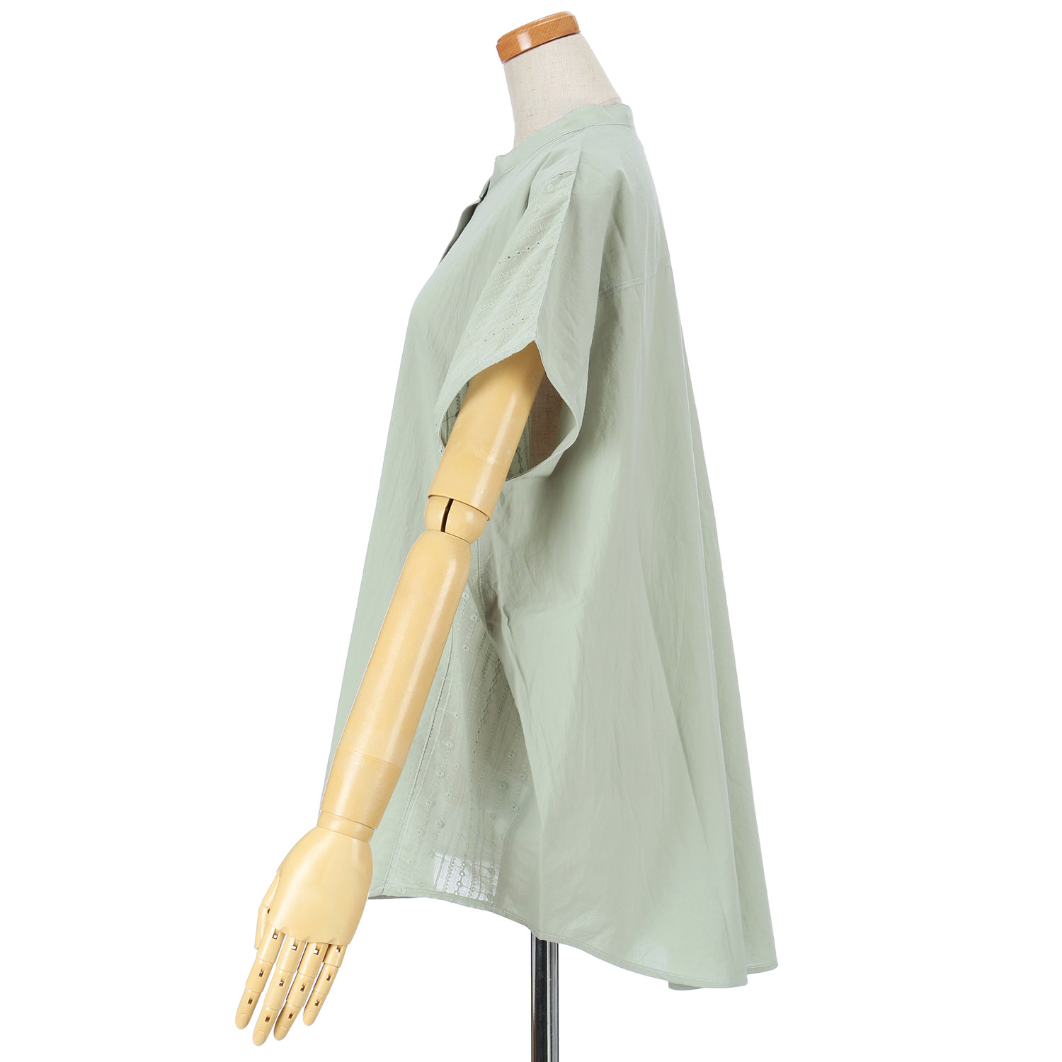 le colis サイドレース切替えドルマンシャツ - 画像5