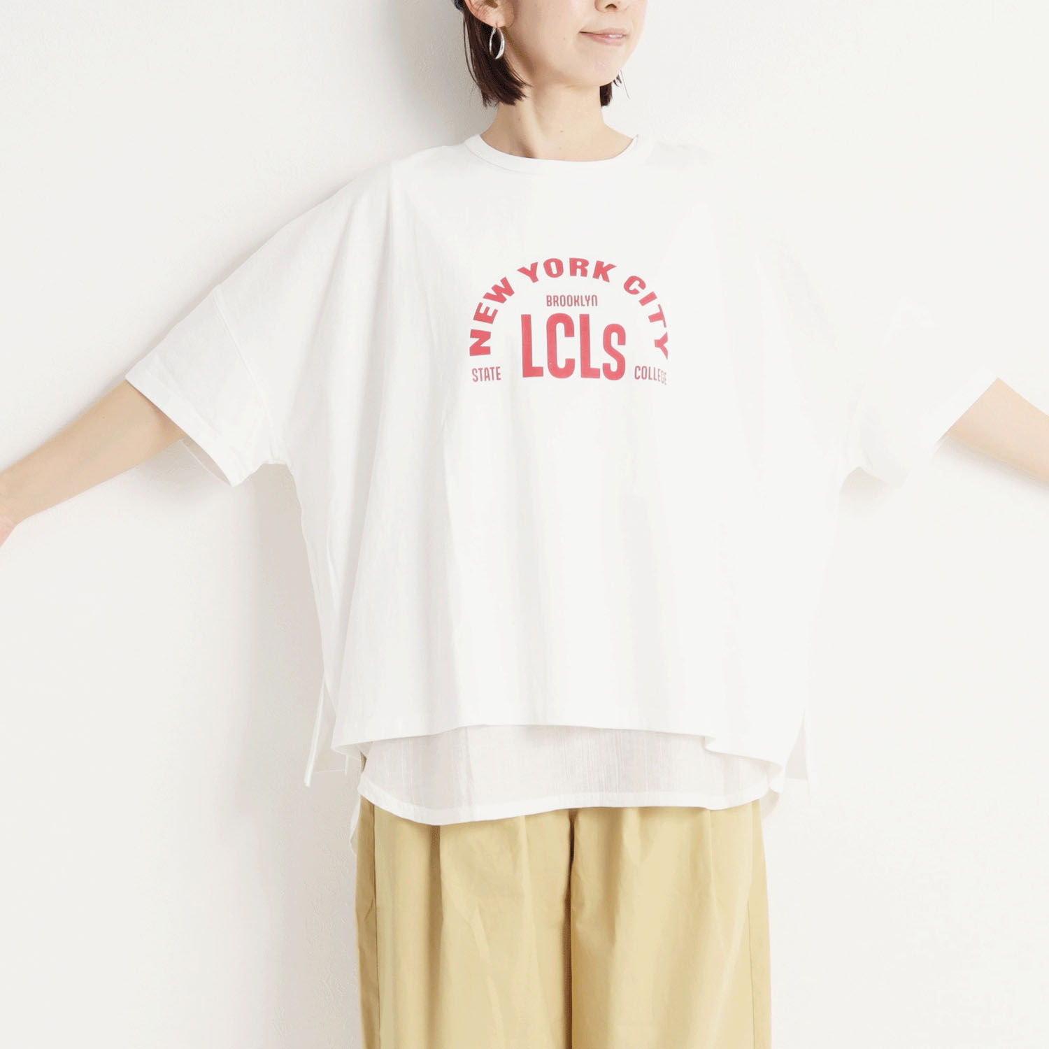 【Insta Live】le colis OE天竺ロゴワイドTee - 画像4