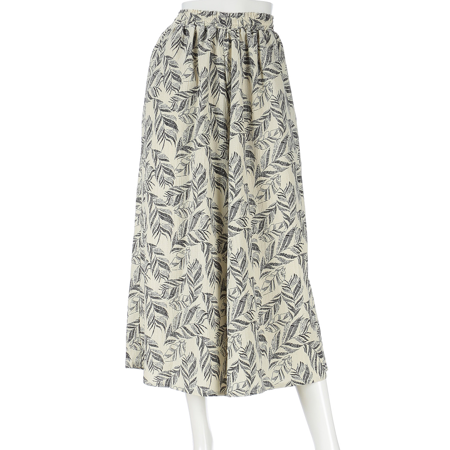 le colis ボタニカルプリントギャザーパンツ - 画像1