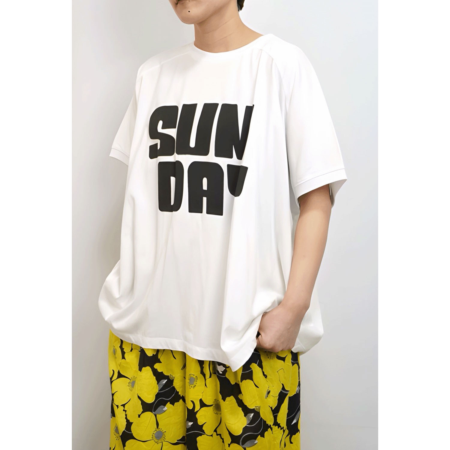 fu－dueka：：変形ワイドロゴプリントTee - 画像2