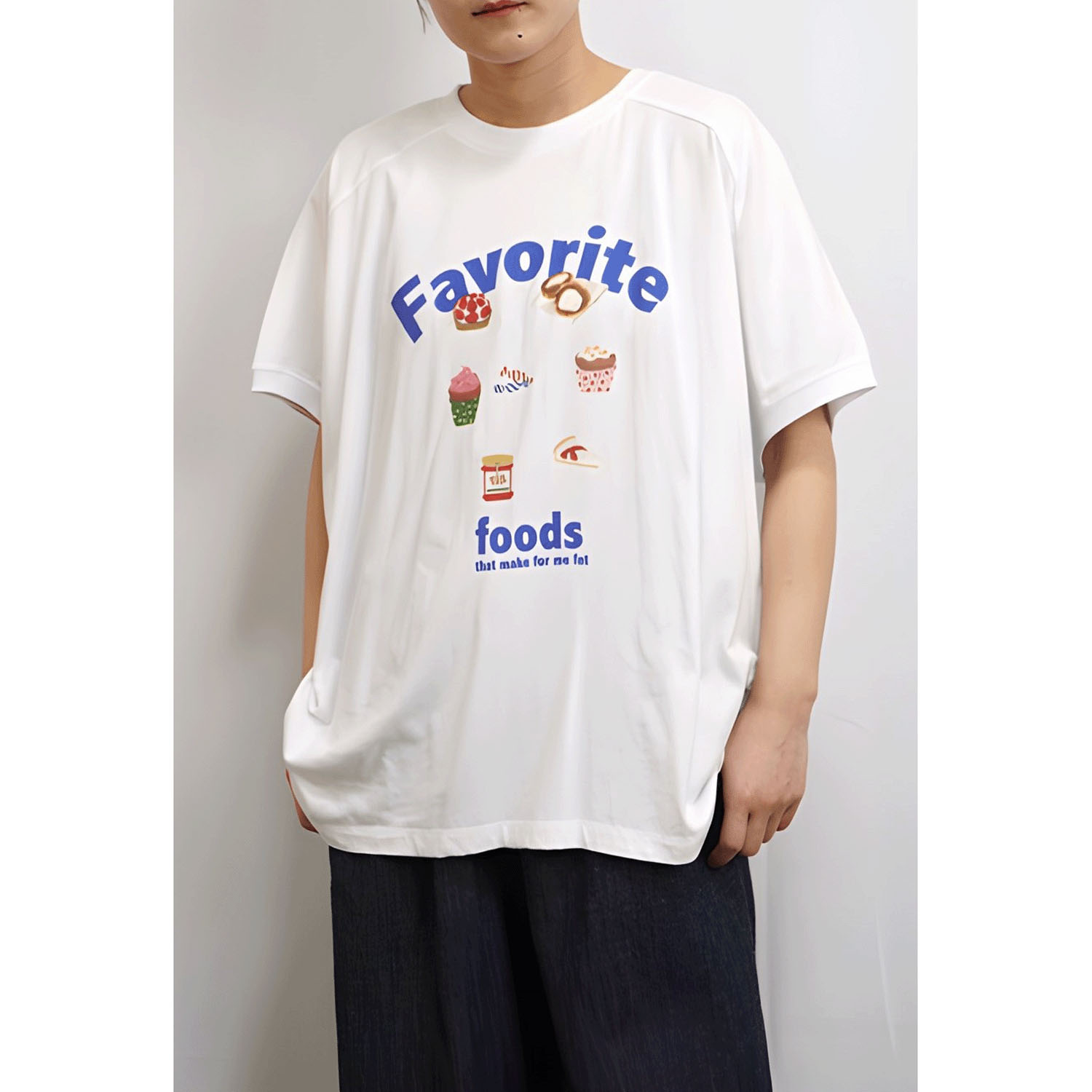 fu－dueka：：変形ワイドプリント花Tee - 画像4