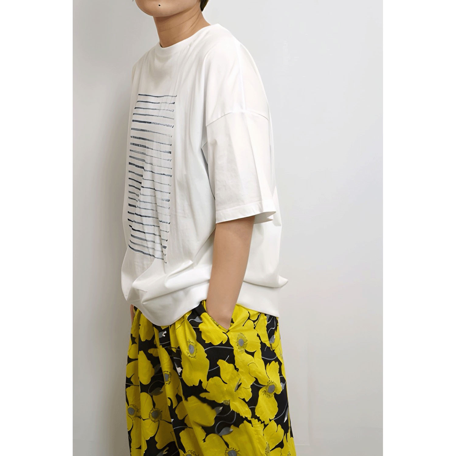 fu－dueka：：リブボーダープリントTee - 画像3