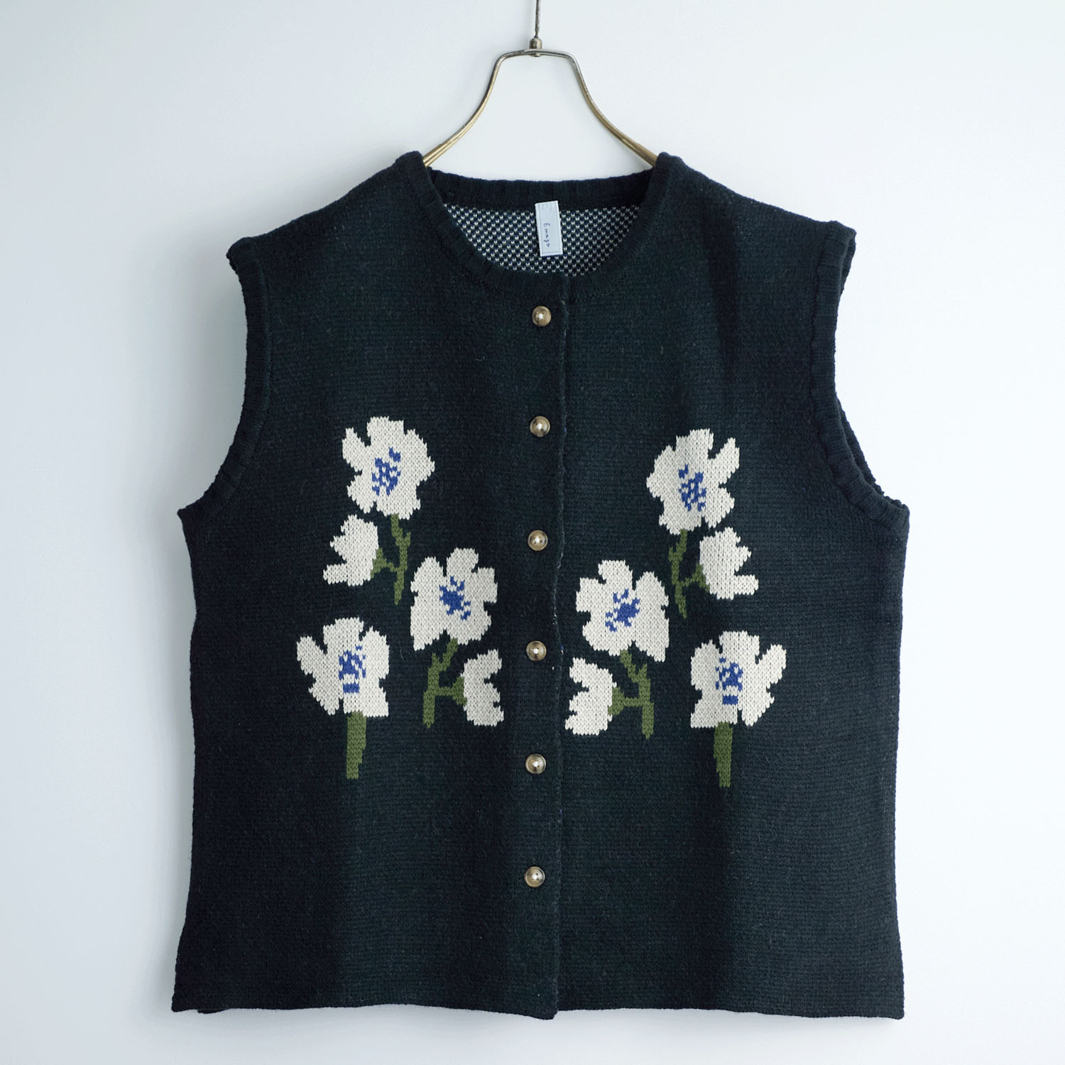 Emago 花ジャガードベスト - 画像3