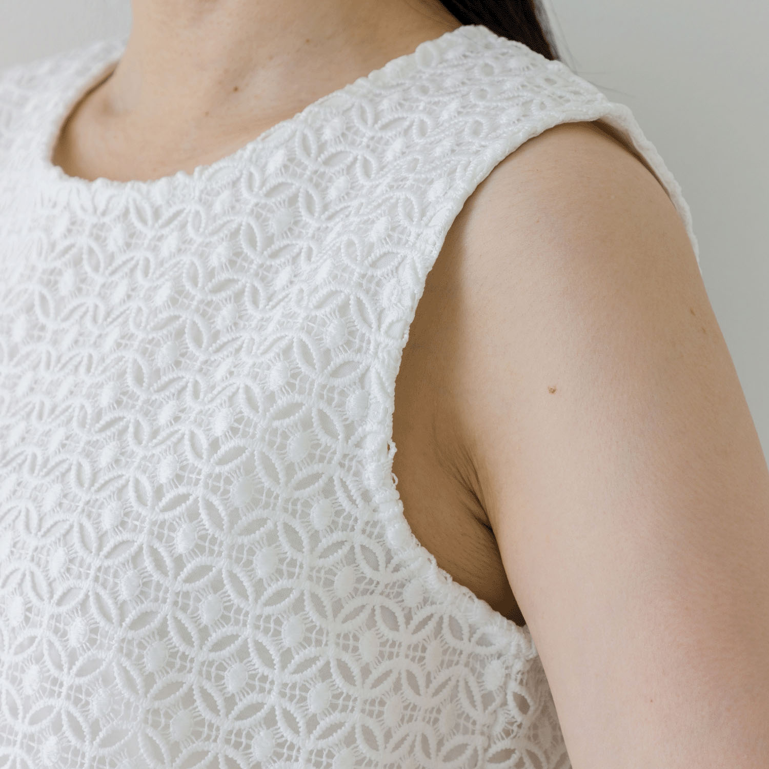 【お取り寄せ】Crea delice 強撚スムースレース使いタンクトップ - 画像4