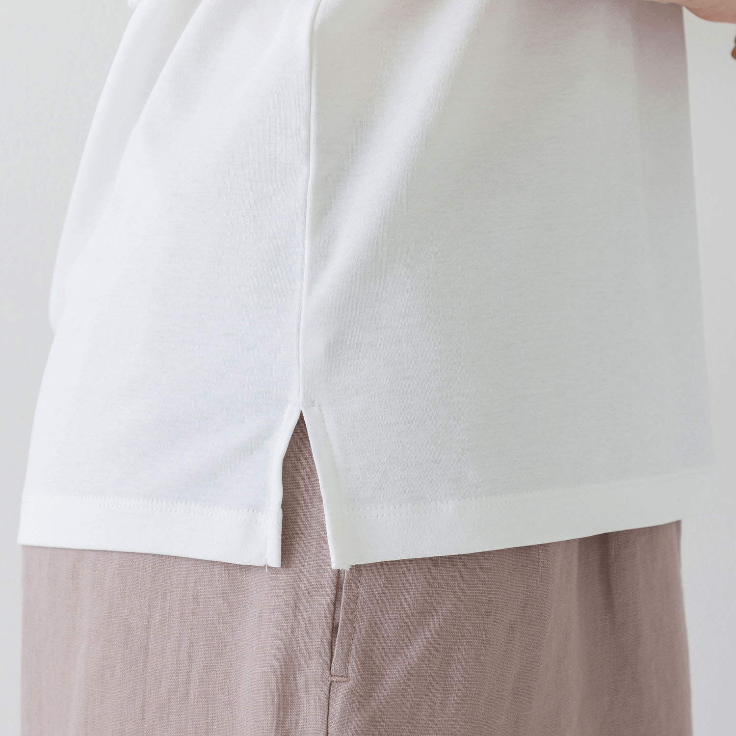 【お取り寄せ】Crea delice 強撚スムースレース使いタンクトップ - 画像7