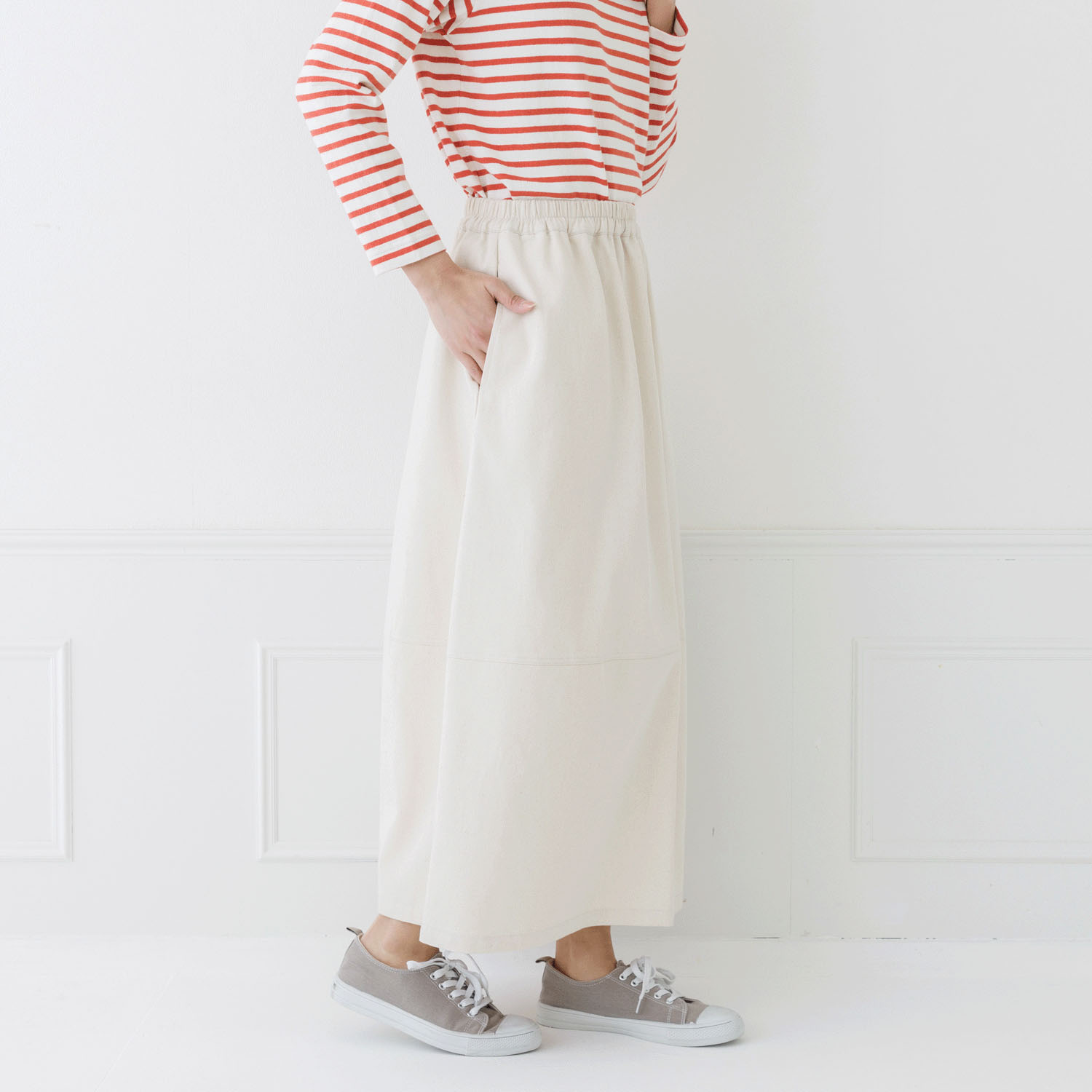 【お取り寄せ】 kermu デニムバルーンスカート - 画像4