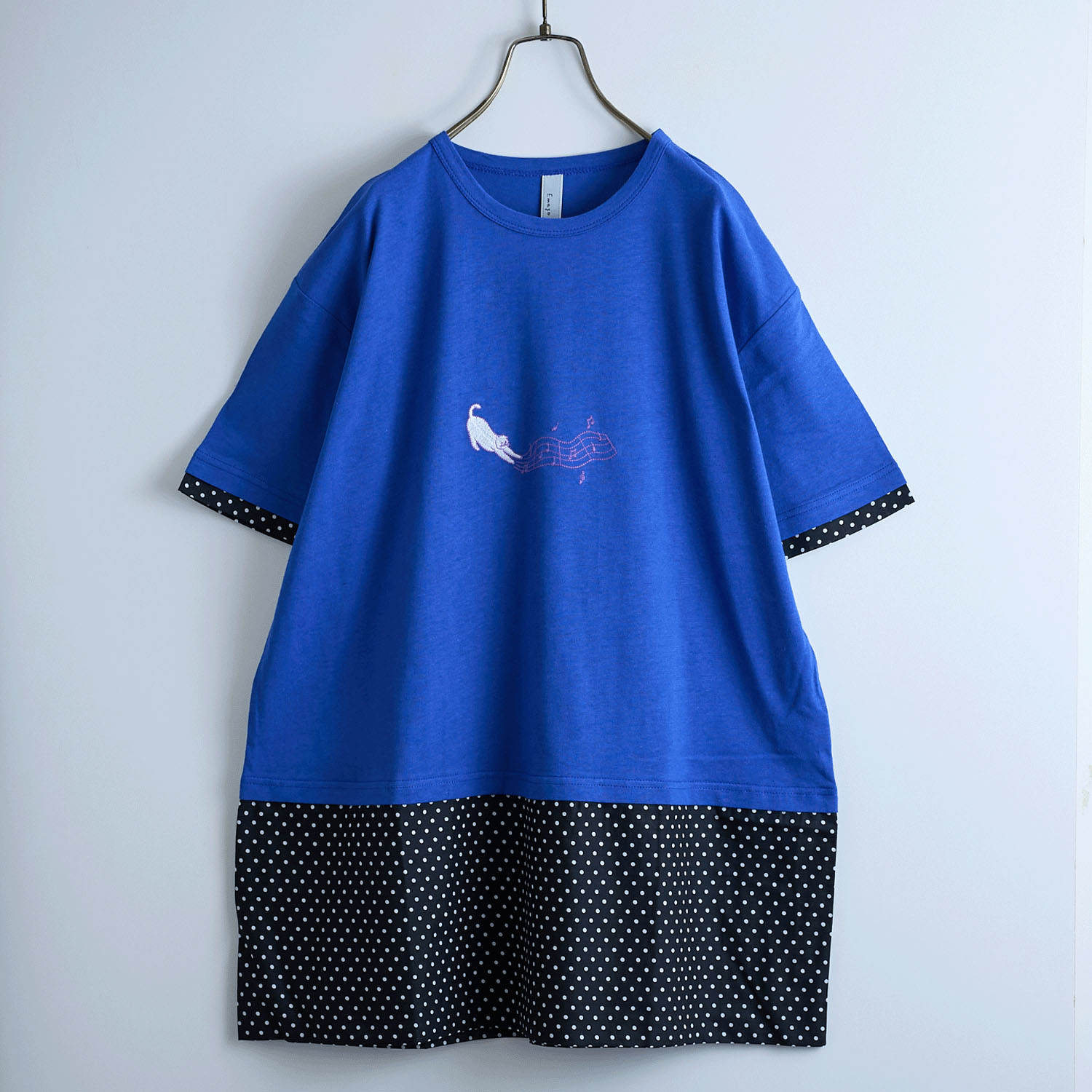 【お取り寄せ】Emago ねこミュージック刺繍チュニック - 画像3
