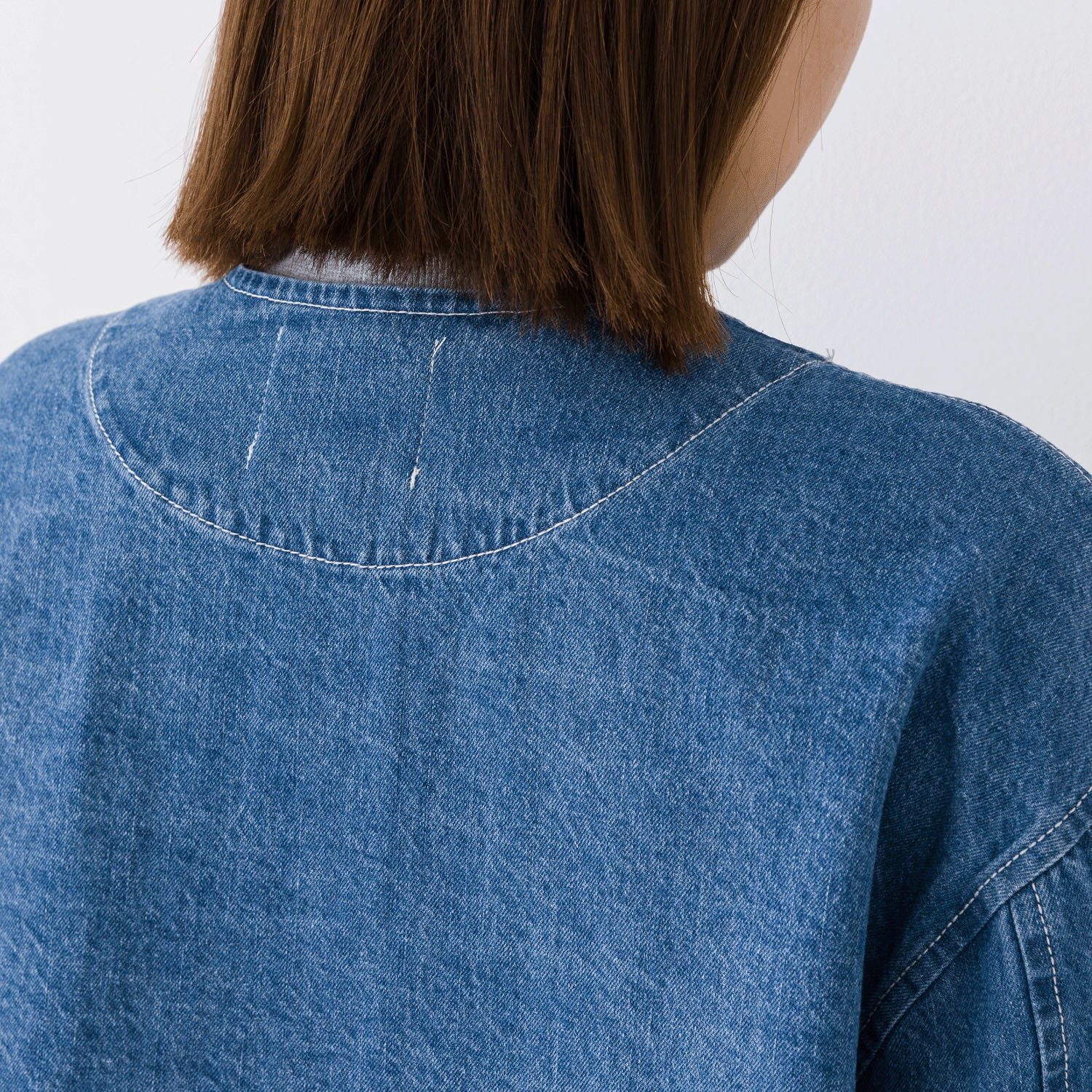 【お取り寄せ】Kermu  9オンスデニムノーカラージャケット - 画像16