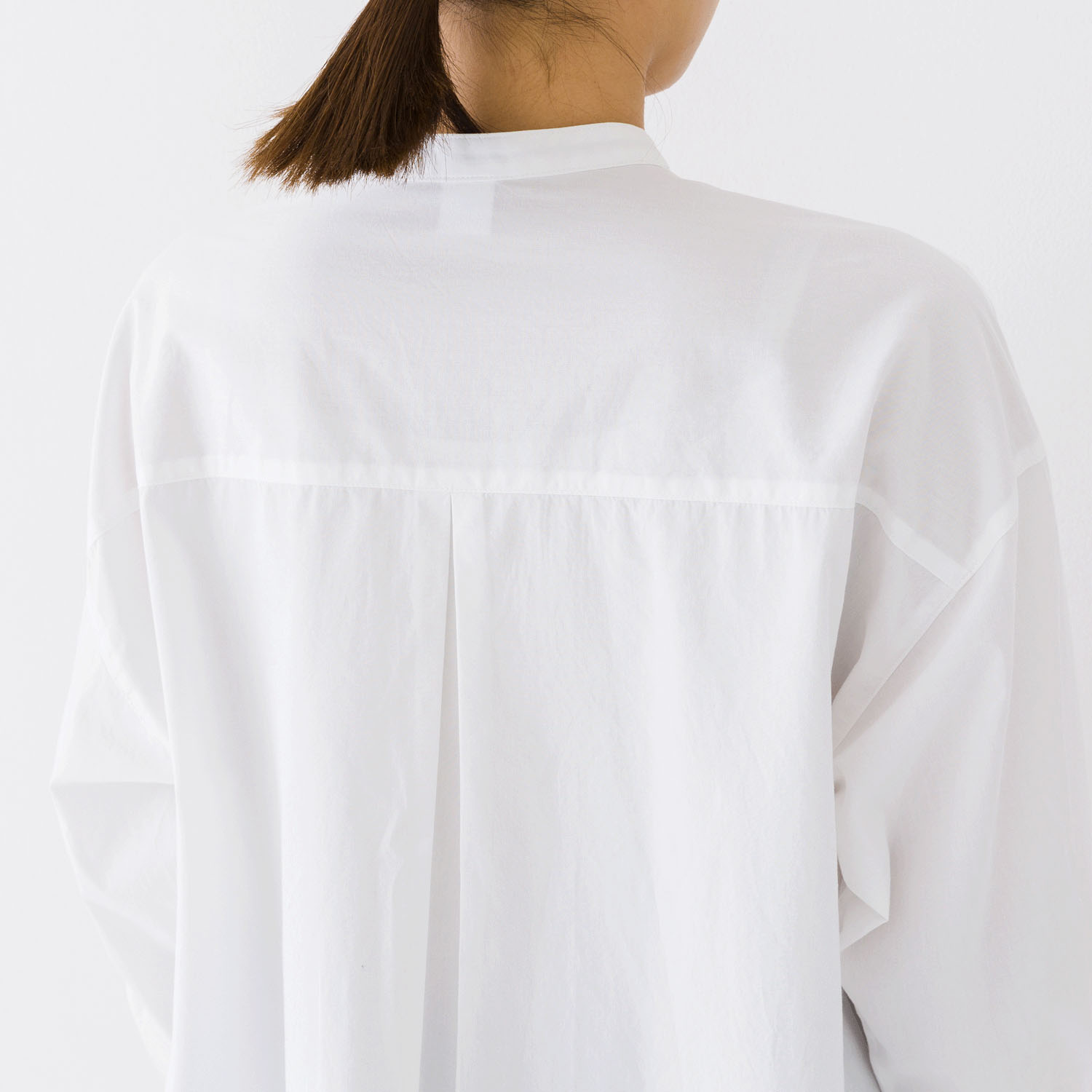 【お取り寄せ】Kermu コットンポムリンワッシャー前ストリングオーバーシャツ - 画像8