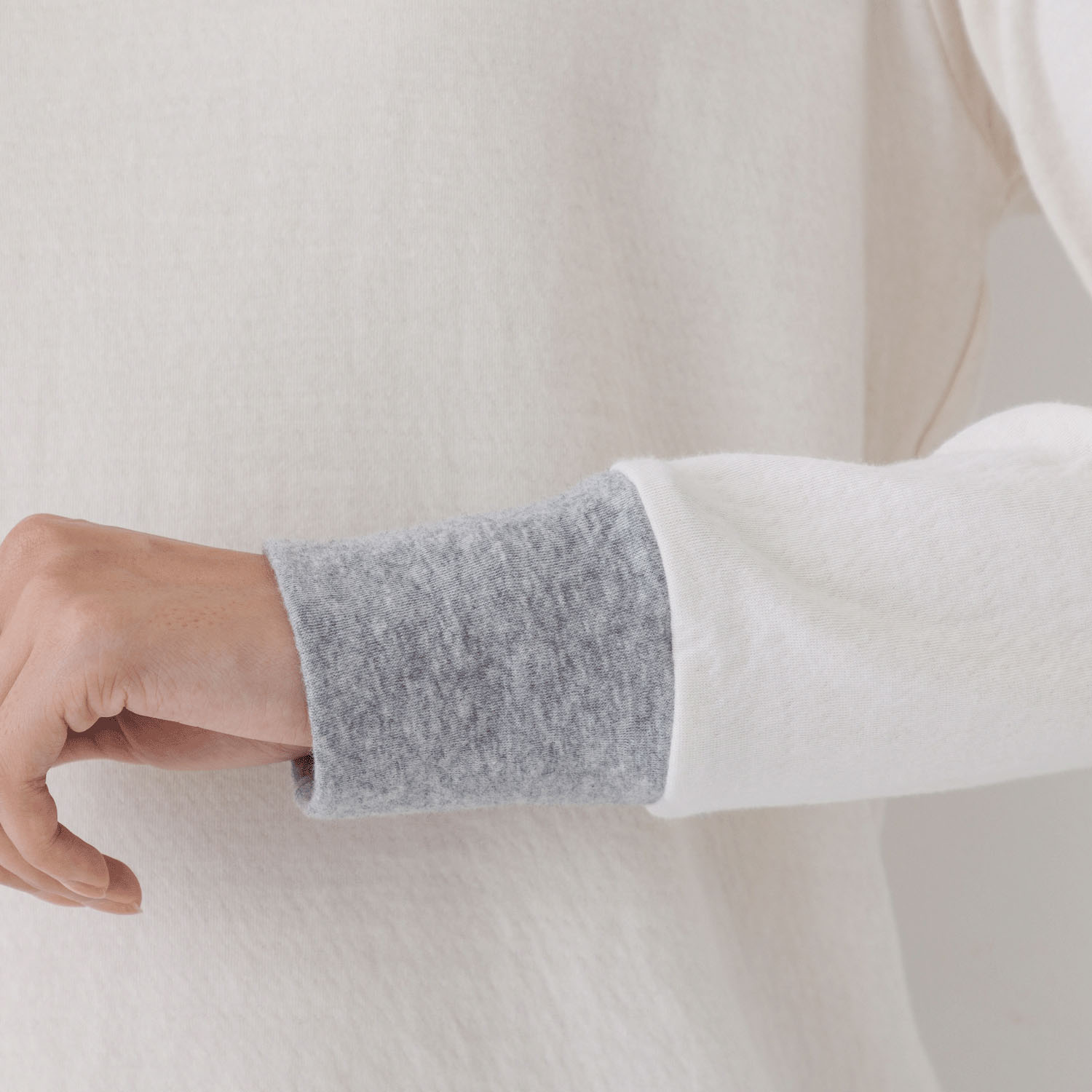 【お取り寄せ】Kermu コットン接結天竺バイカラー長袖Tシャツ - 画像20