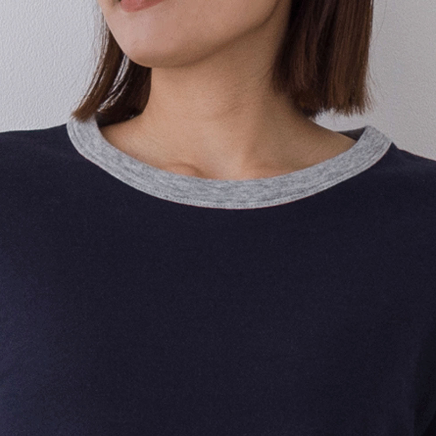 【お取り寄せ】Kermu コットン接結天竺バイカラー長袖Tシャツ - 画像28